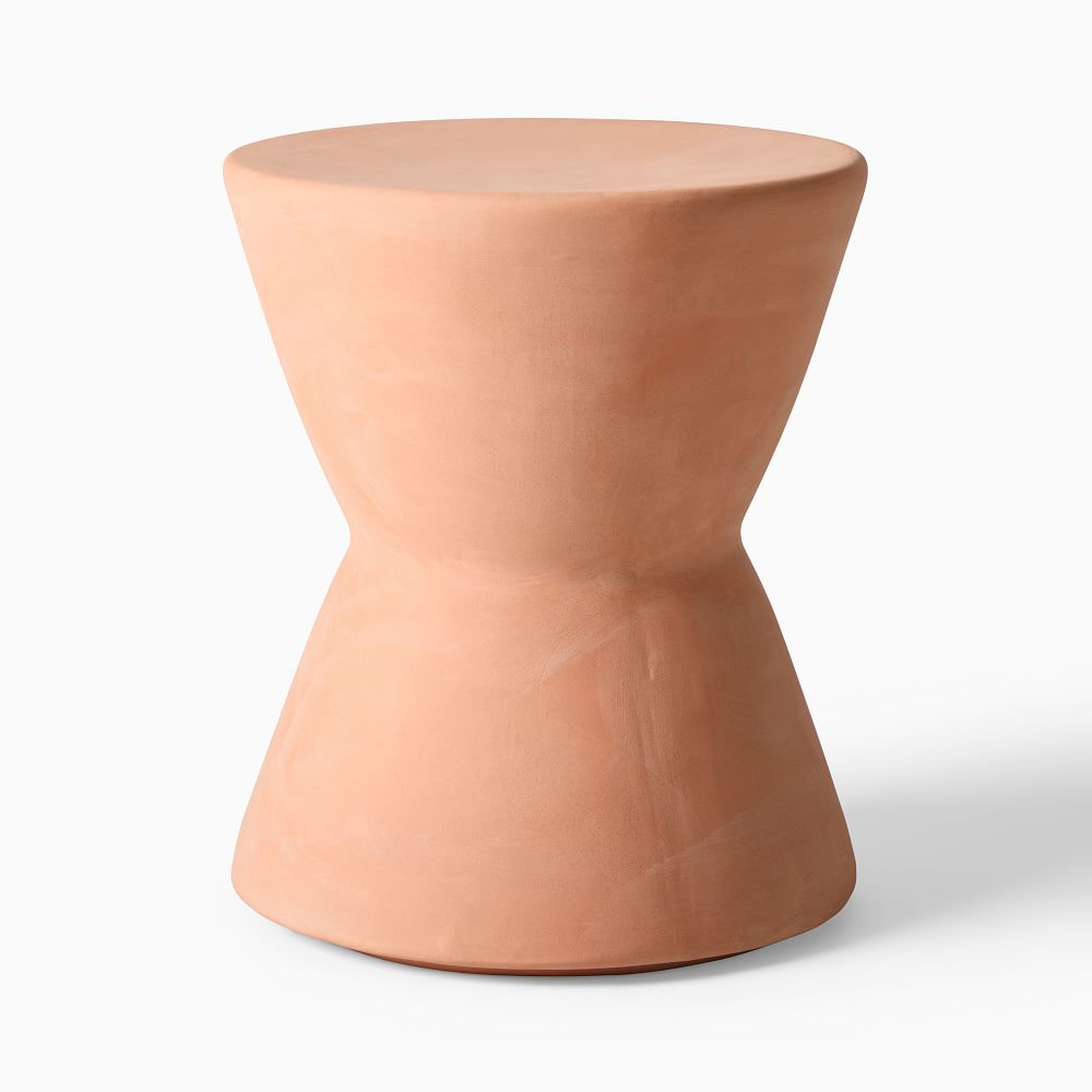 Hourglass Terracotta Side Table - West Elm