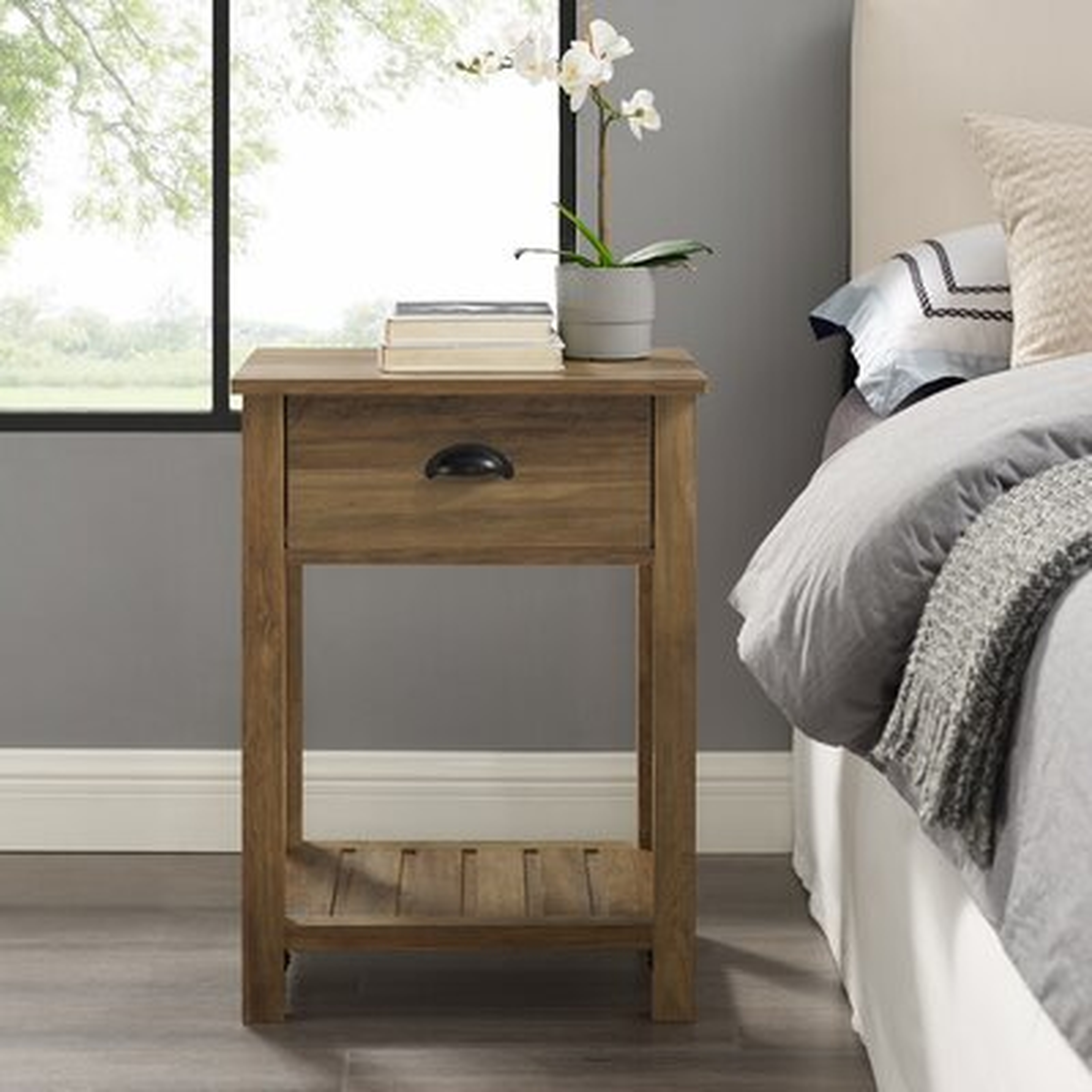 Kasey End Table with Storage - Wayfair