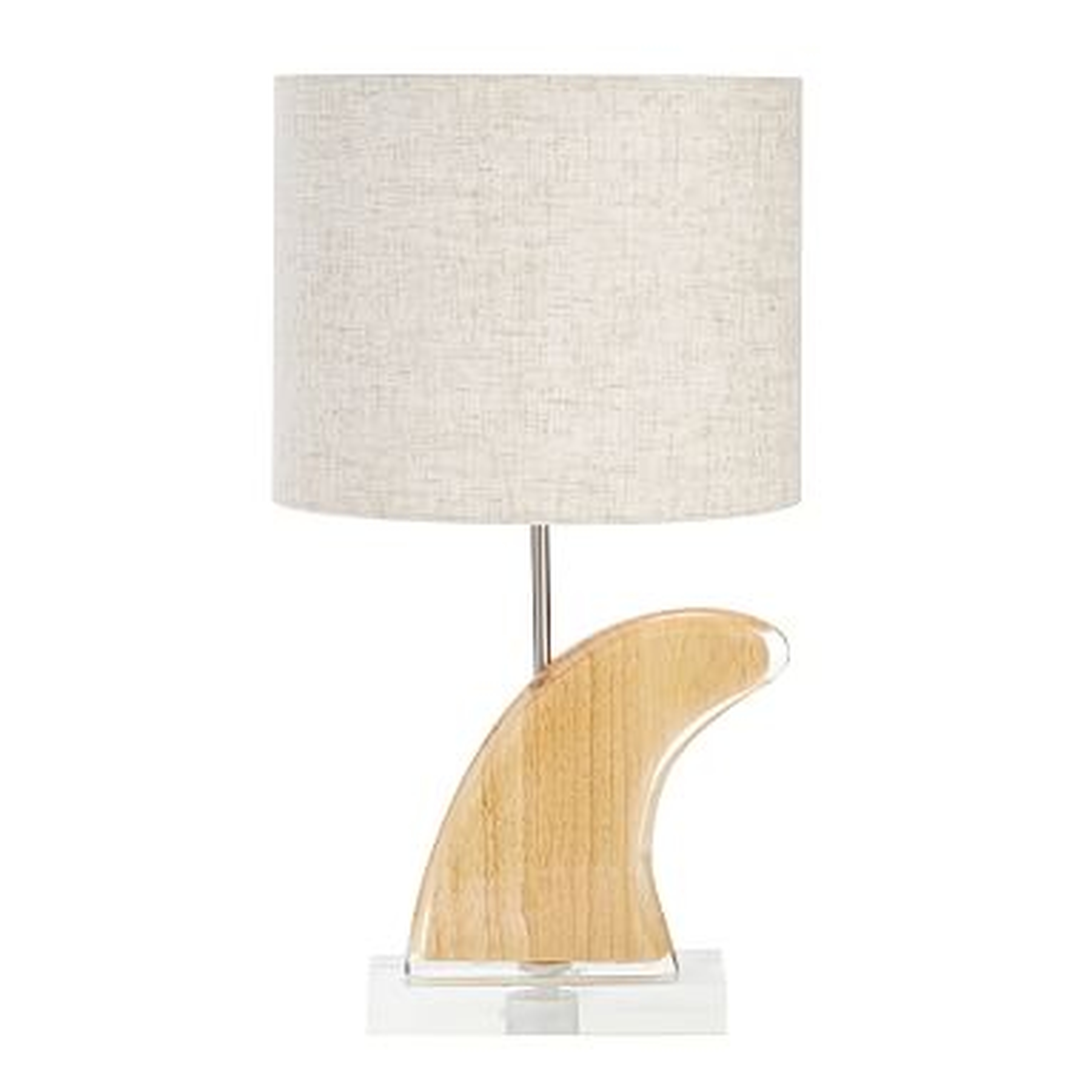 Kelly Slater Wave Resin Table Lamp, Natural - Pottery Barn Teen