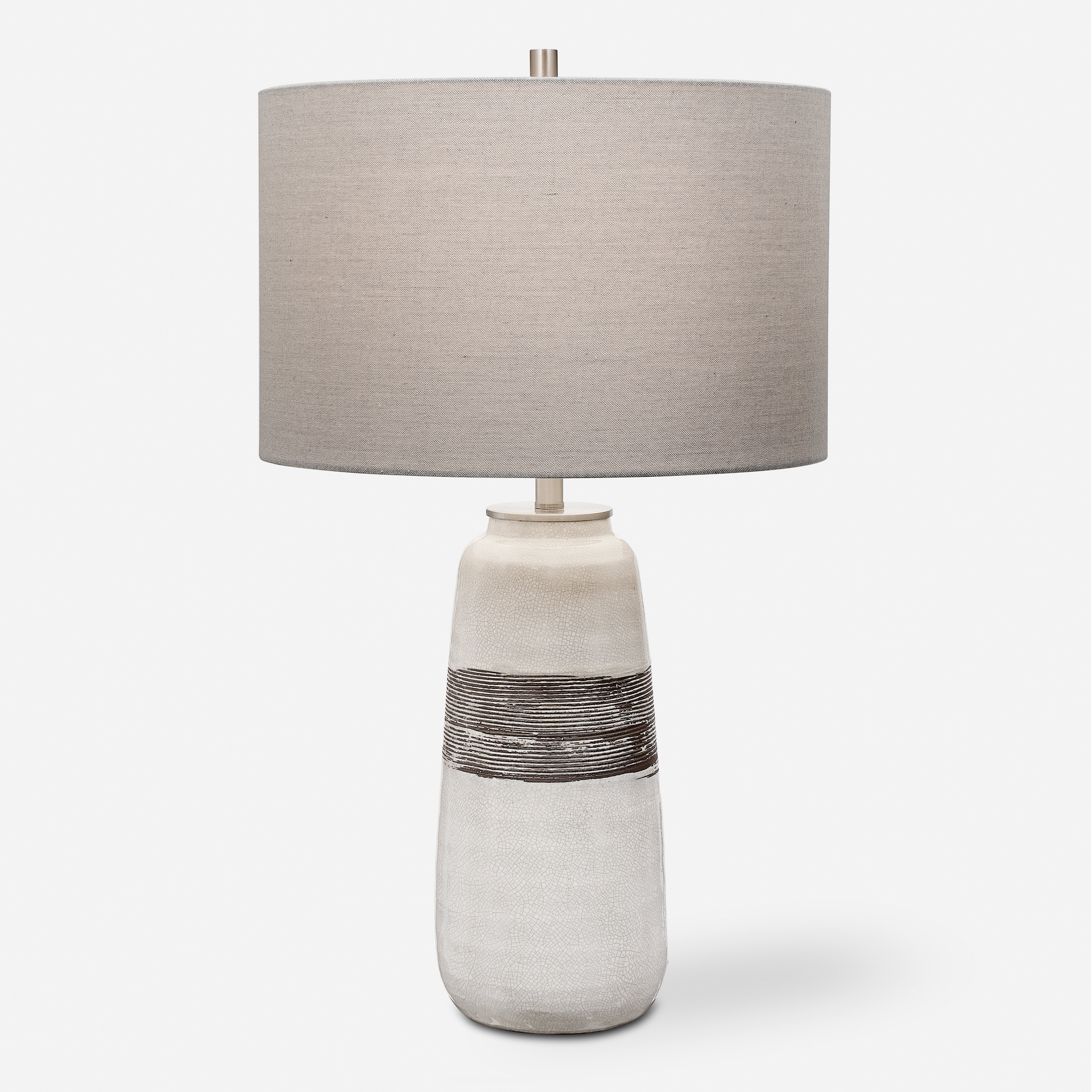 Comanche White Crackle Table Lamp - Uttermost