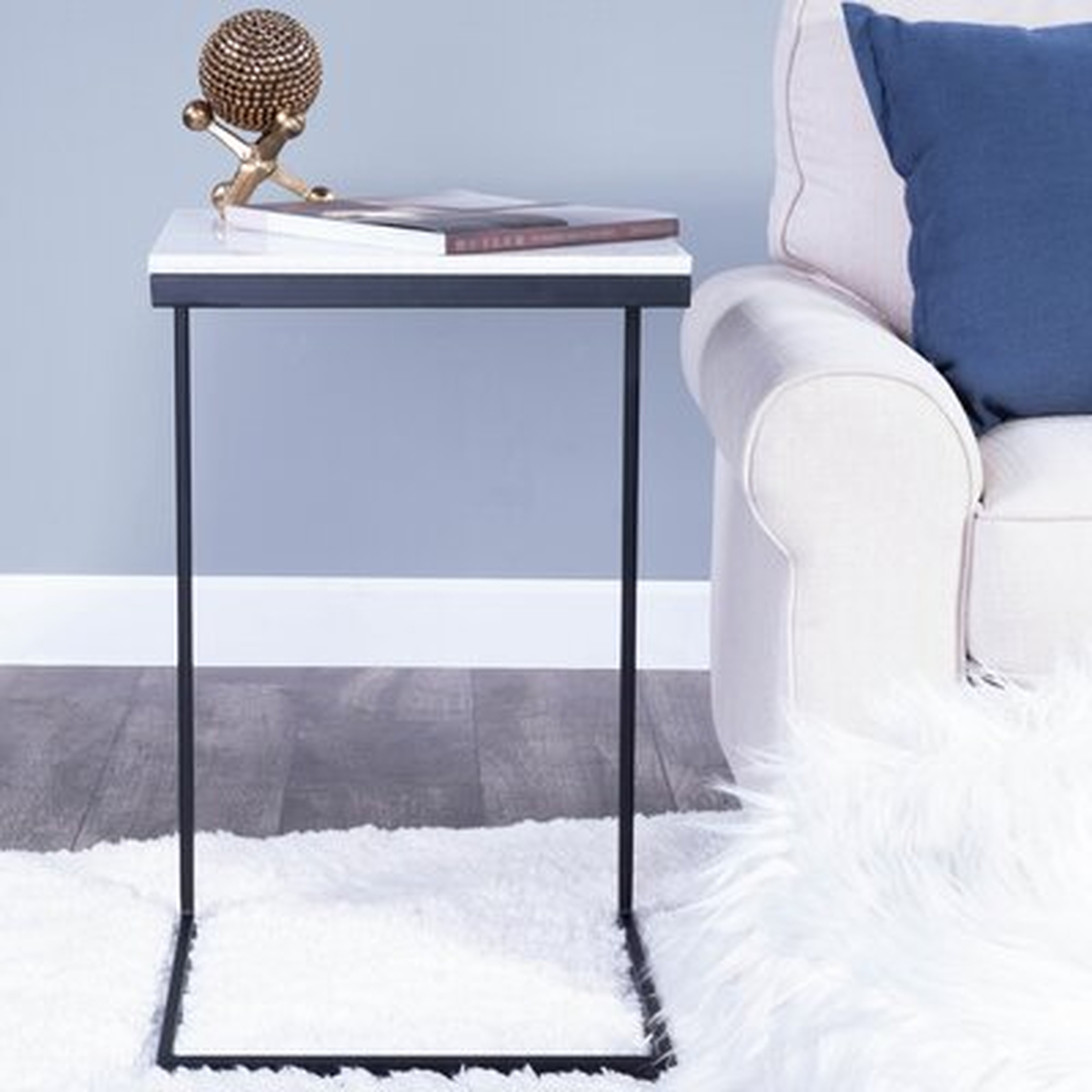 Bryes Marble Top C End Table - Wayfair
