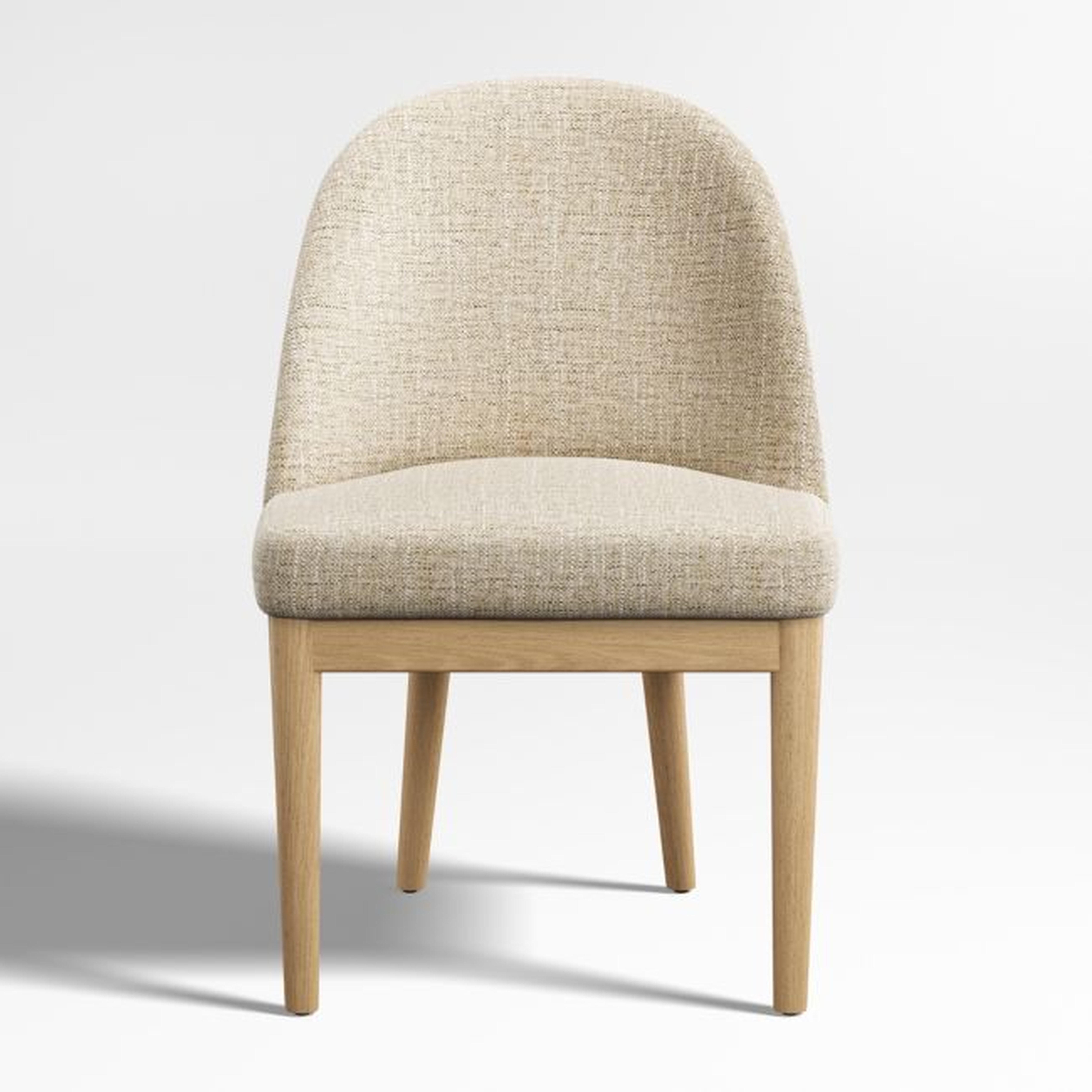 Ana Ivory Natural Wood Dining Chair - Crate and Barrel