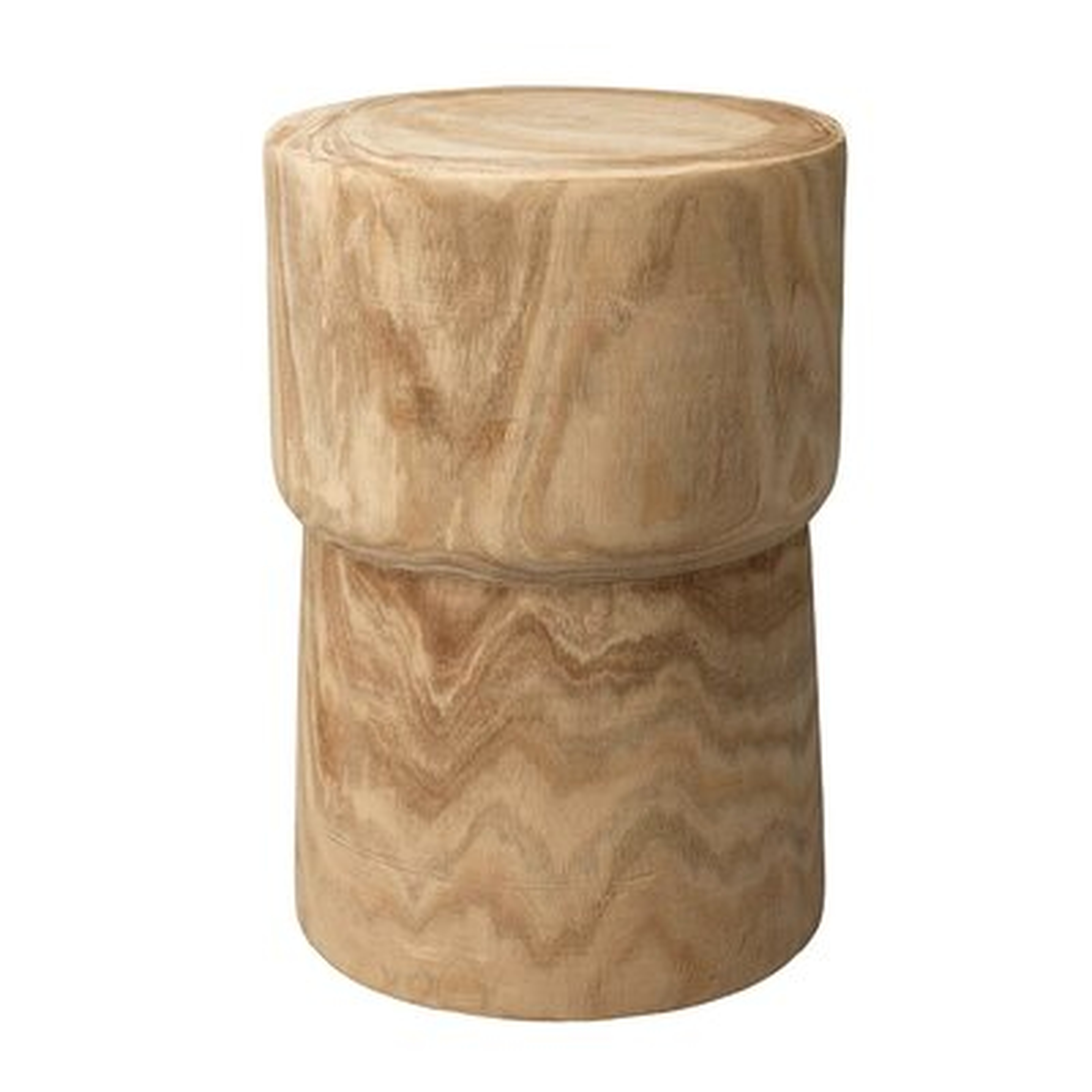 Hopkint Solid Wood Drum End Table - Wayfair