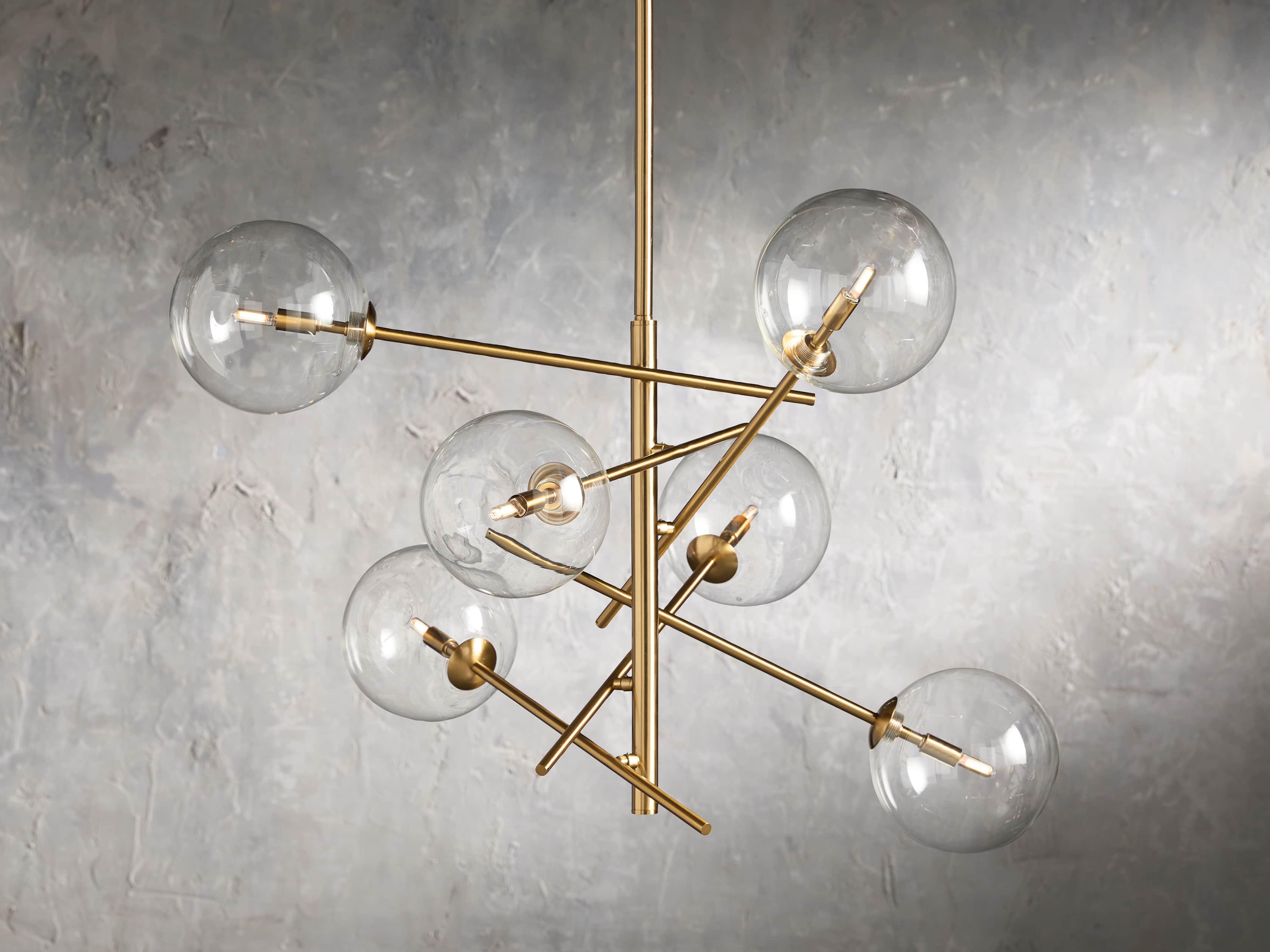 Roscoe Chandelier in Metal Brass - Arhaus