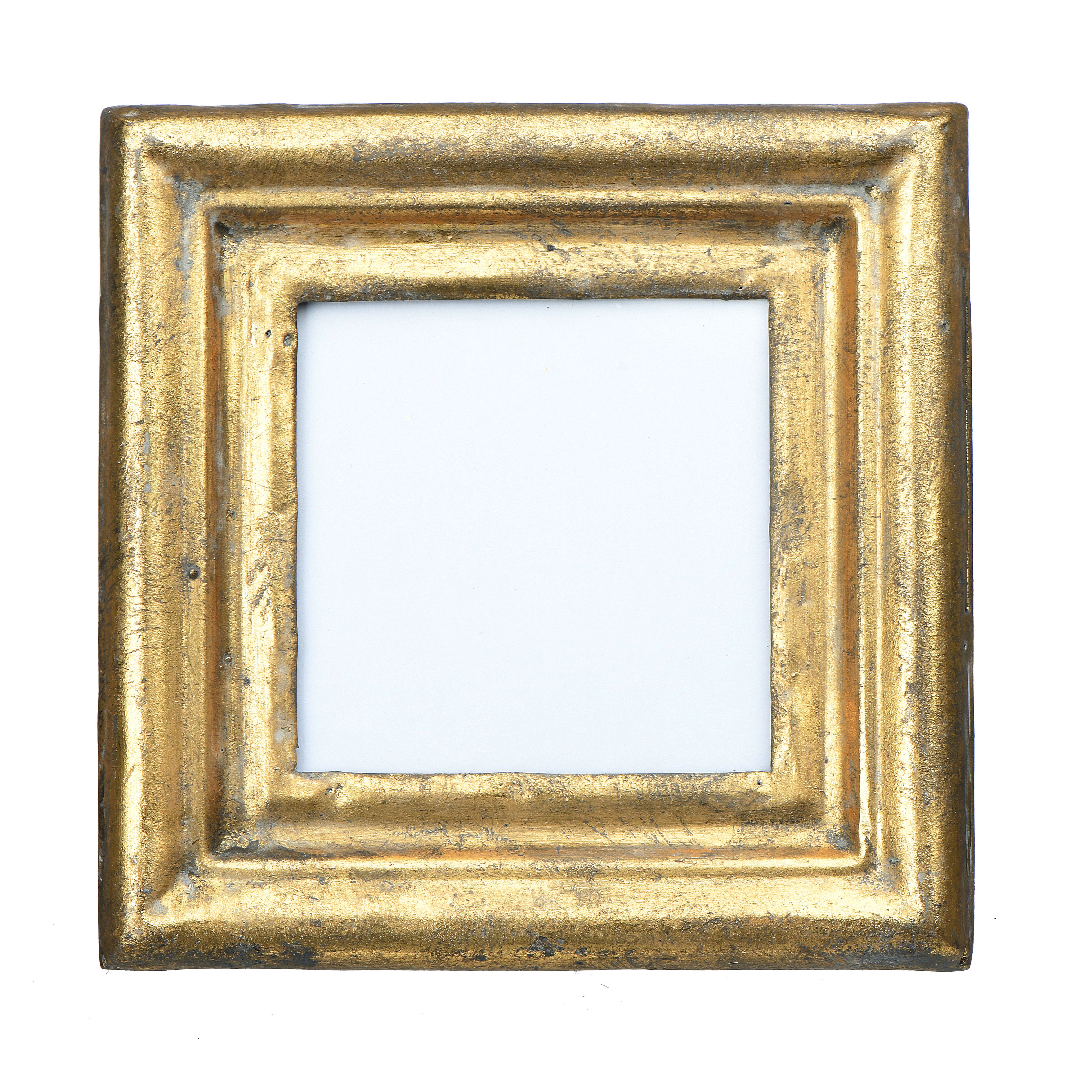 Antiqued Gold Square Picture Frame (Holds 3.5" x 3.5" Photo) - Nomad Home