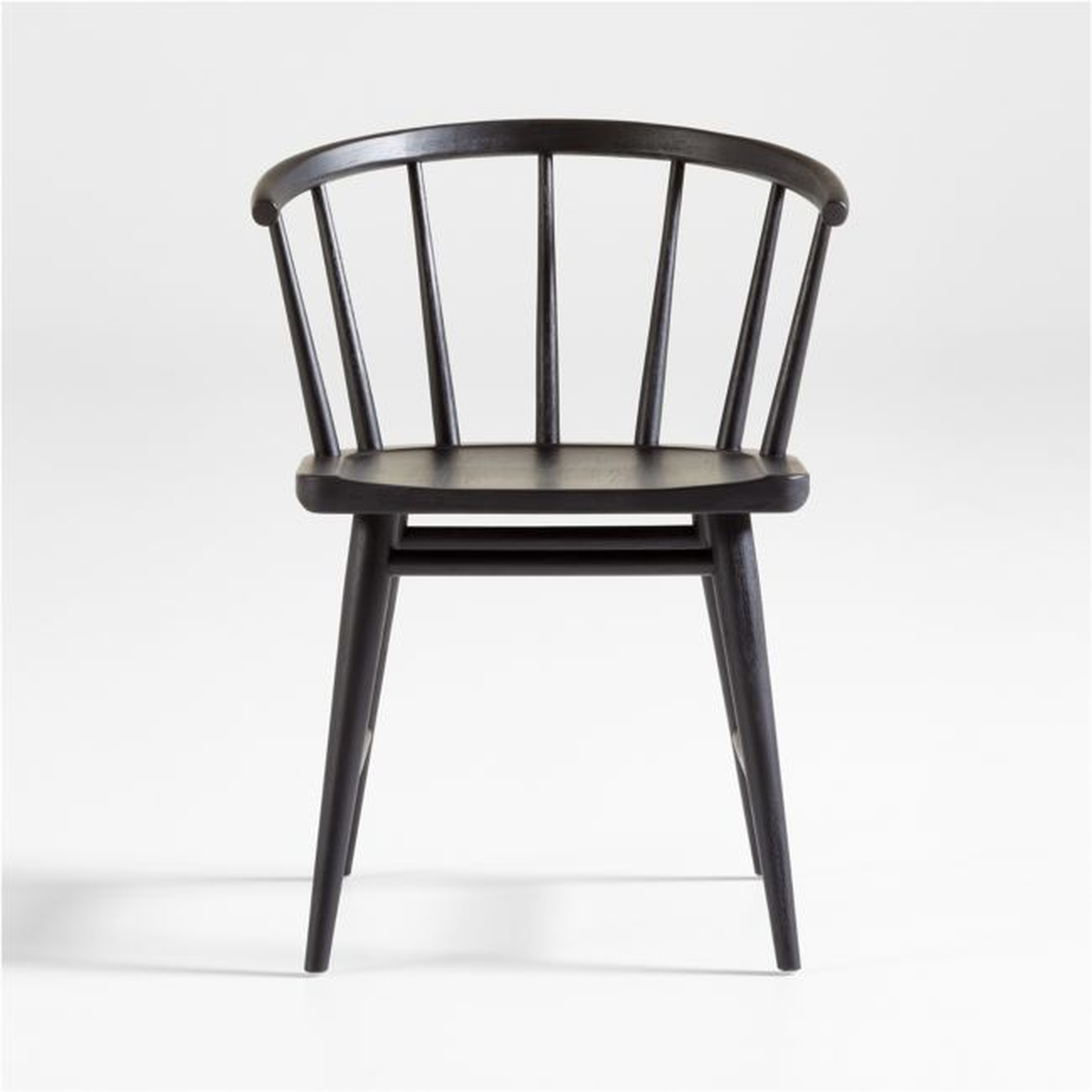 Pali Black Hardwood Dining Chair - Crate and Barrel