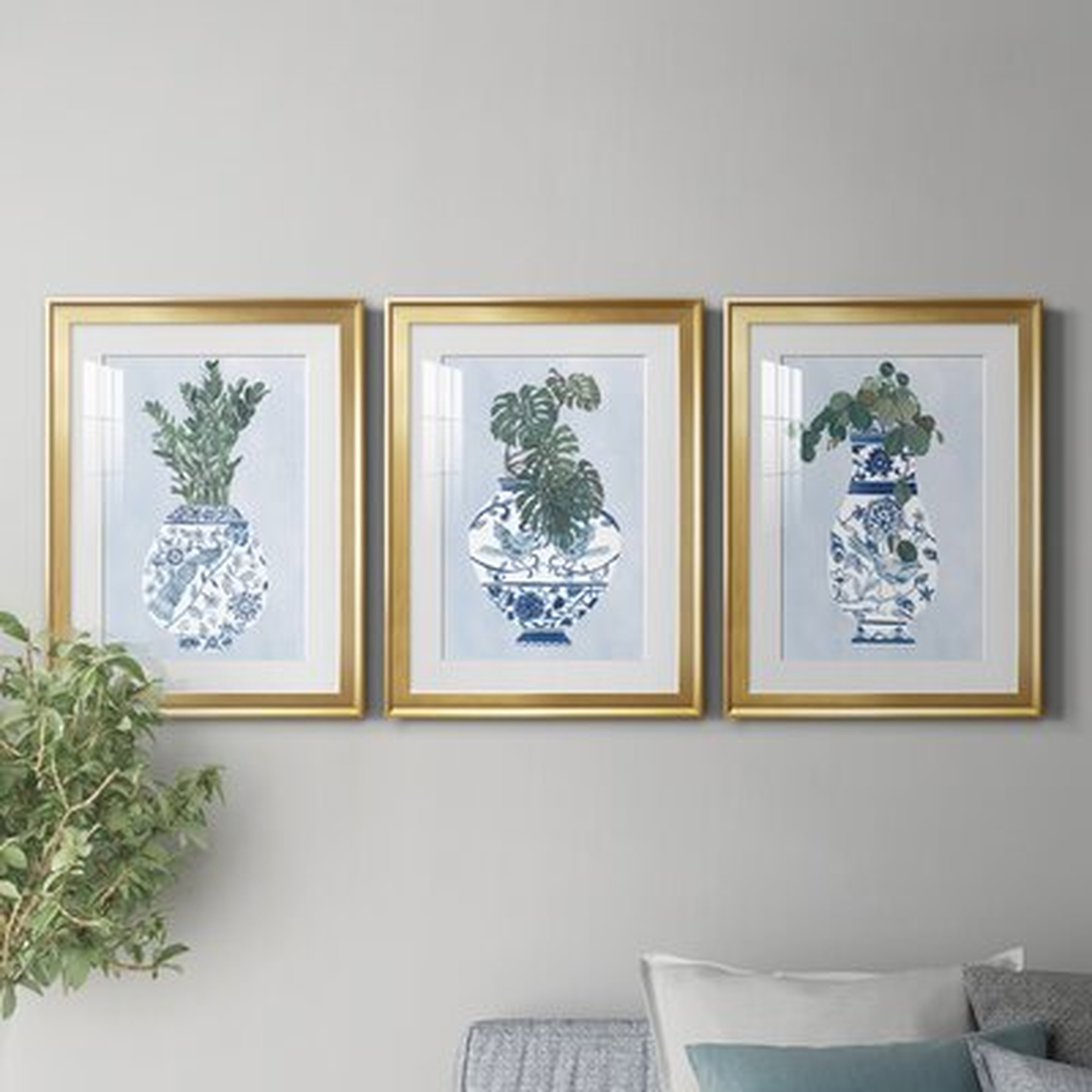 Moonlight Vase I Premium Framed Print - Ready To Hang - Wayfair