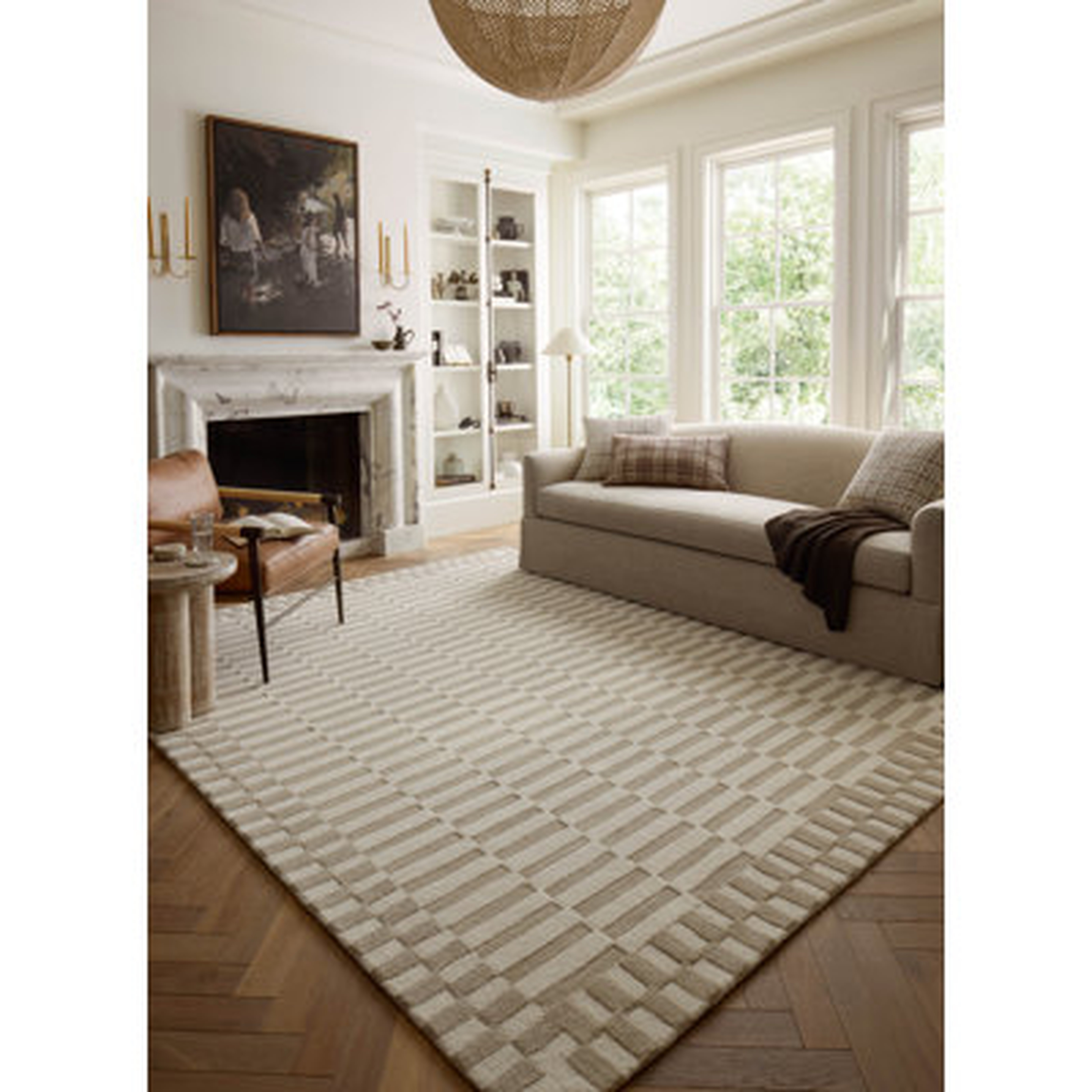 Chris Loves Julia x Loloi Bradley Ivory / Beige Area Rug - Wayfair