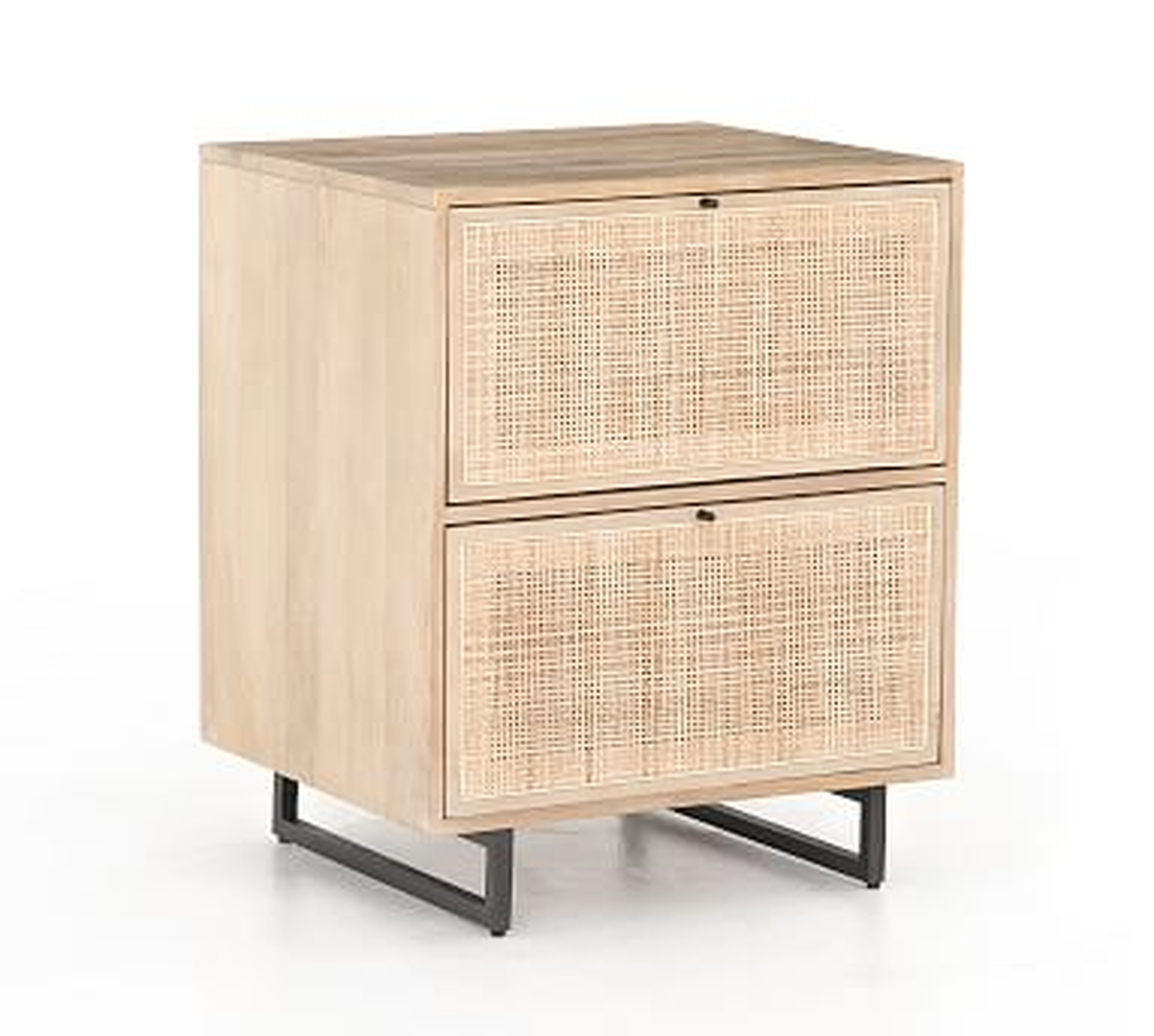 Dolores 23" Cane 2-Drawer Vertical File Cabinet, Natural - Pottery Barn