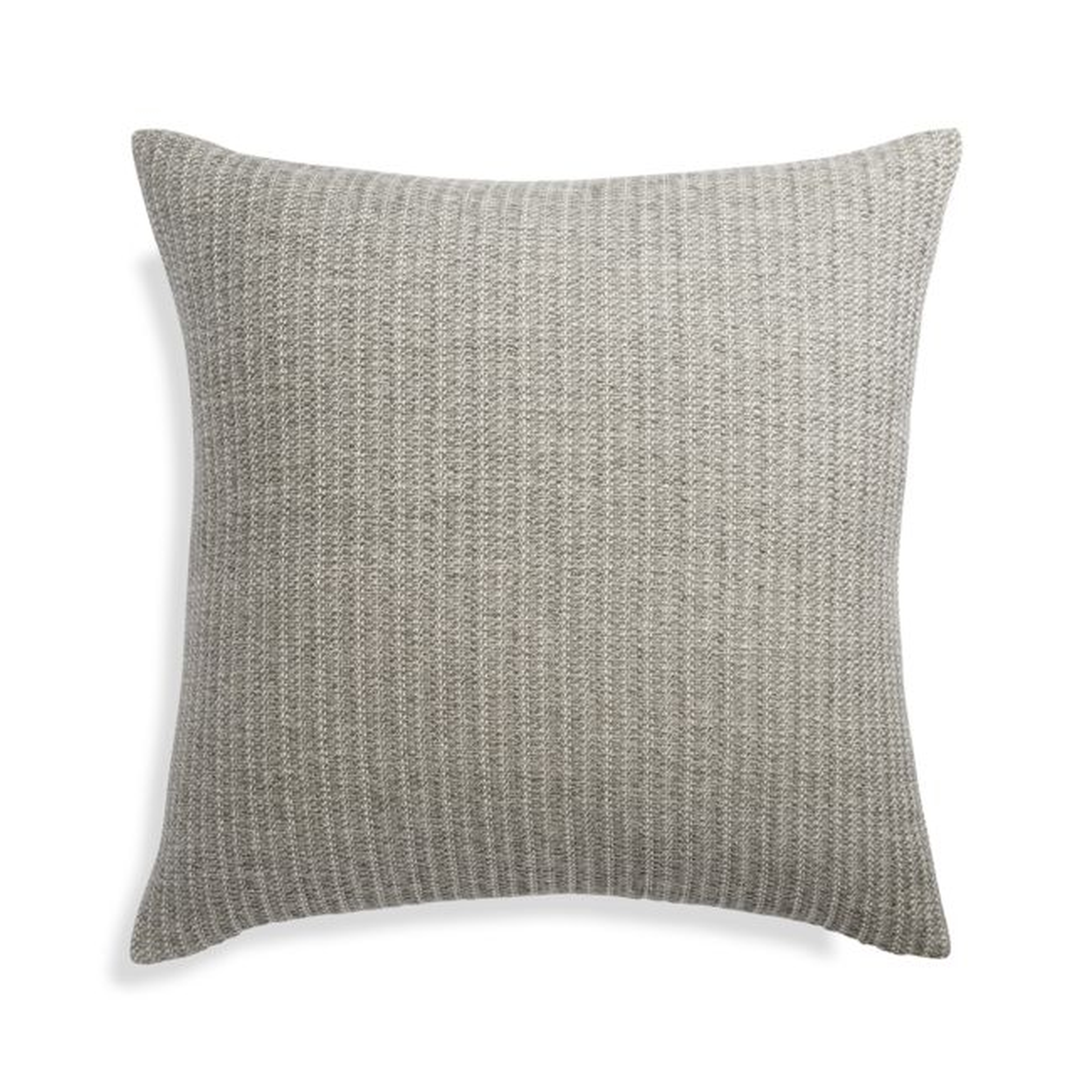 Liano Grey 23" Pillow Cover - Crate and Barrel