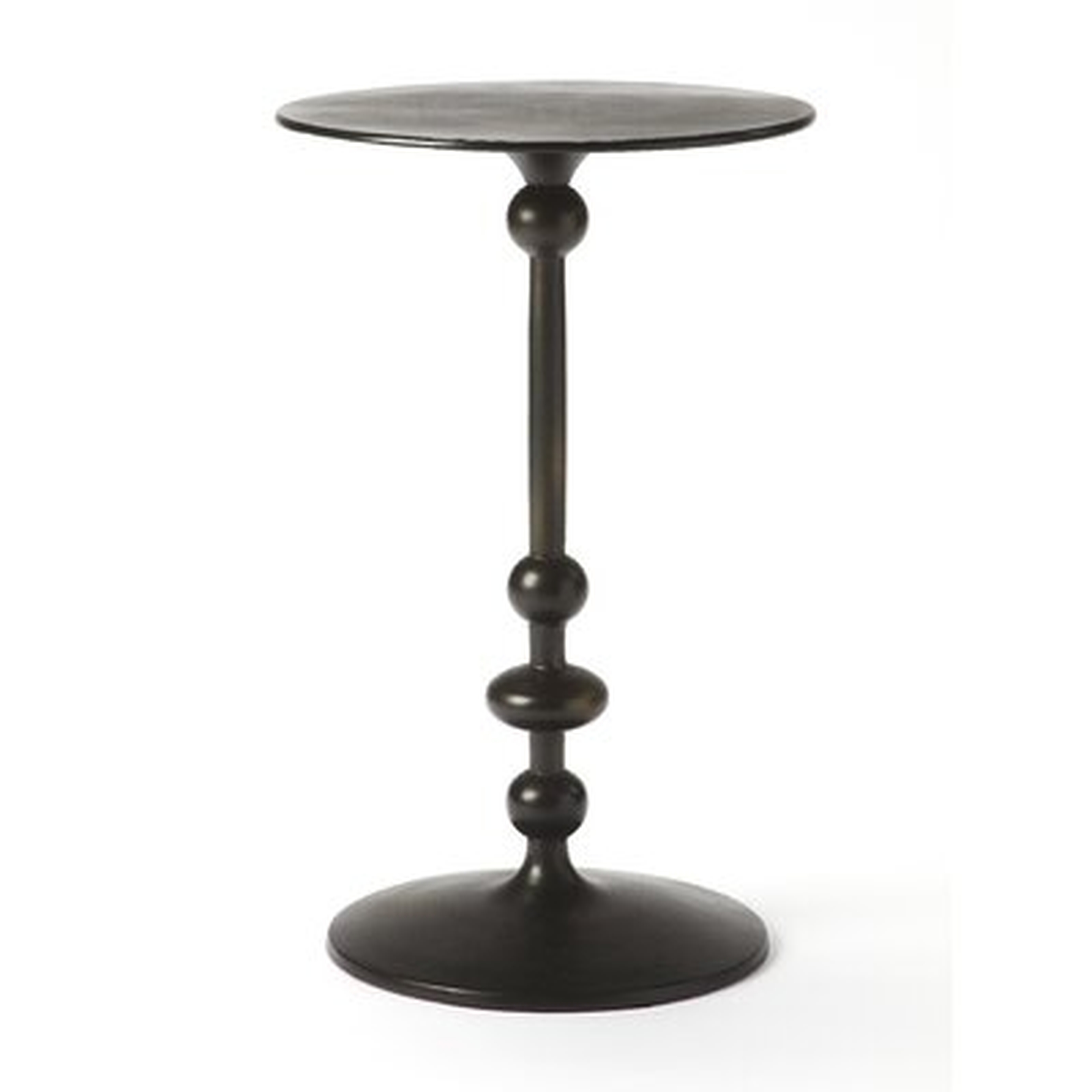 Derrell Black Pedestal End Table - Wayfair