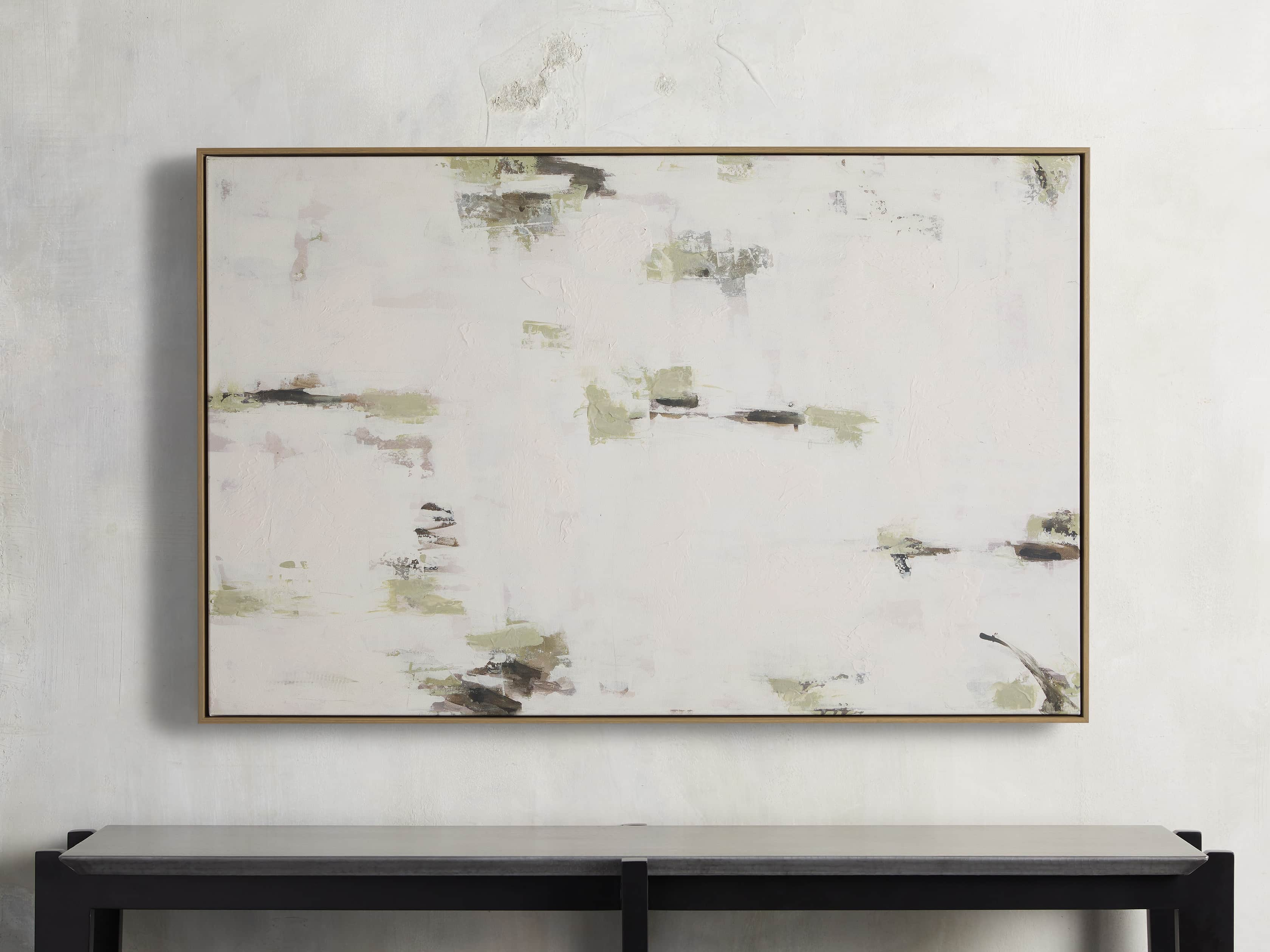 Space And Time Framed Print in Wood White - Arhaus