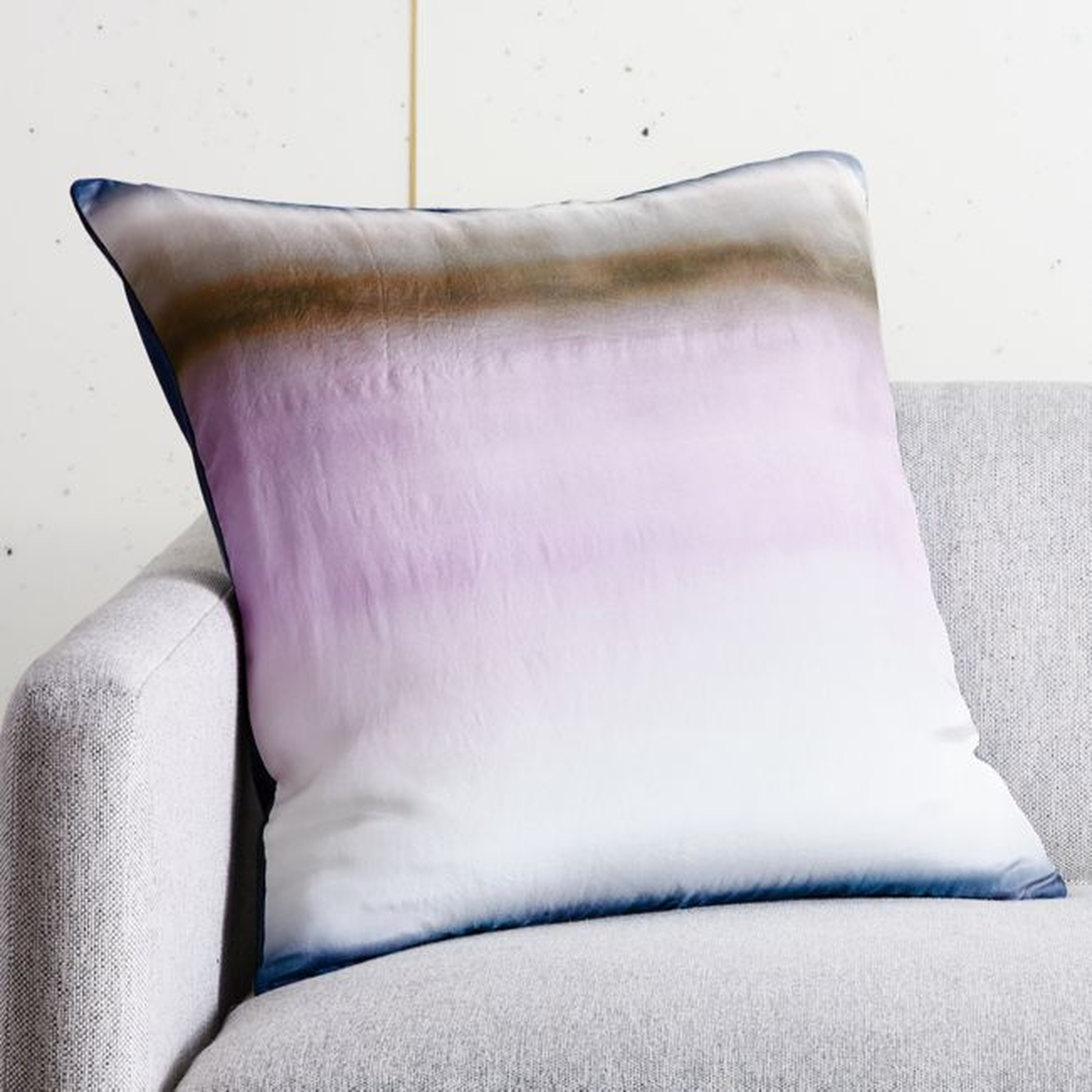 20" Blurred Ombre Pillow with Down-Alternative Insert - CB2