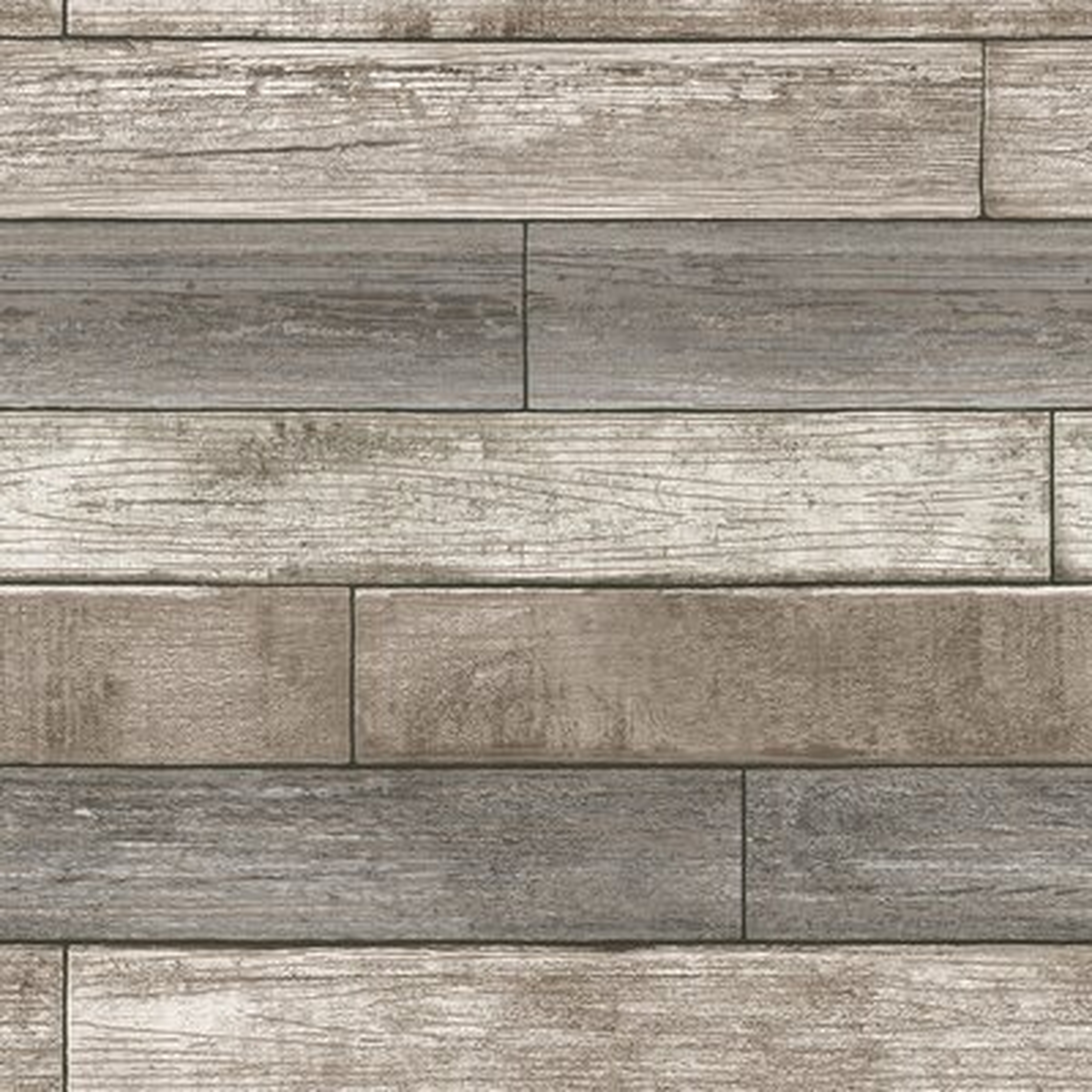 Beshears 18' x 20.5" Reclaimed Wood Plank Wallpaper Roll - AllModern