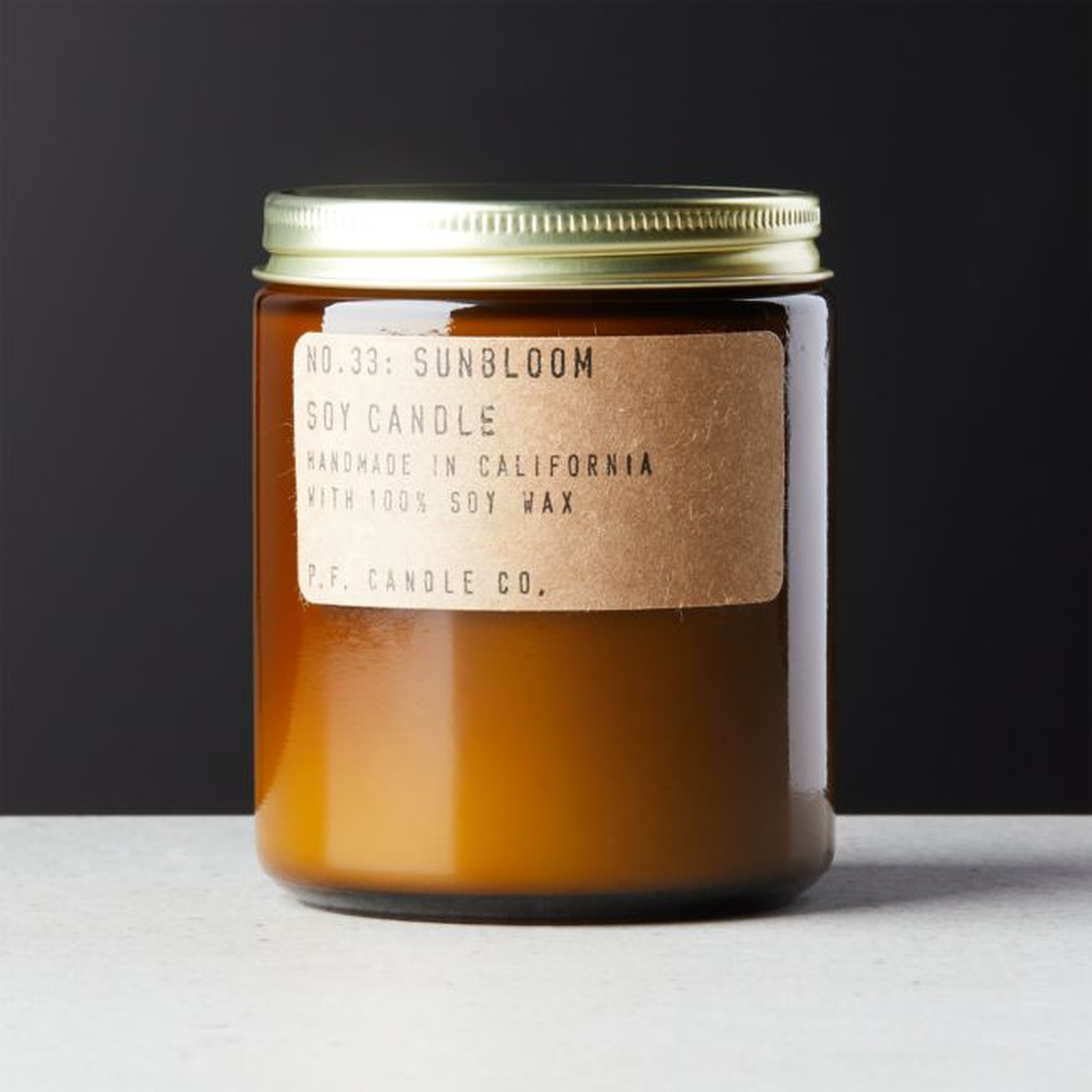 P.F. Candle Co. Sunbloom Soy Candle 7.5 oz. - CB2