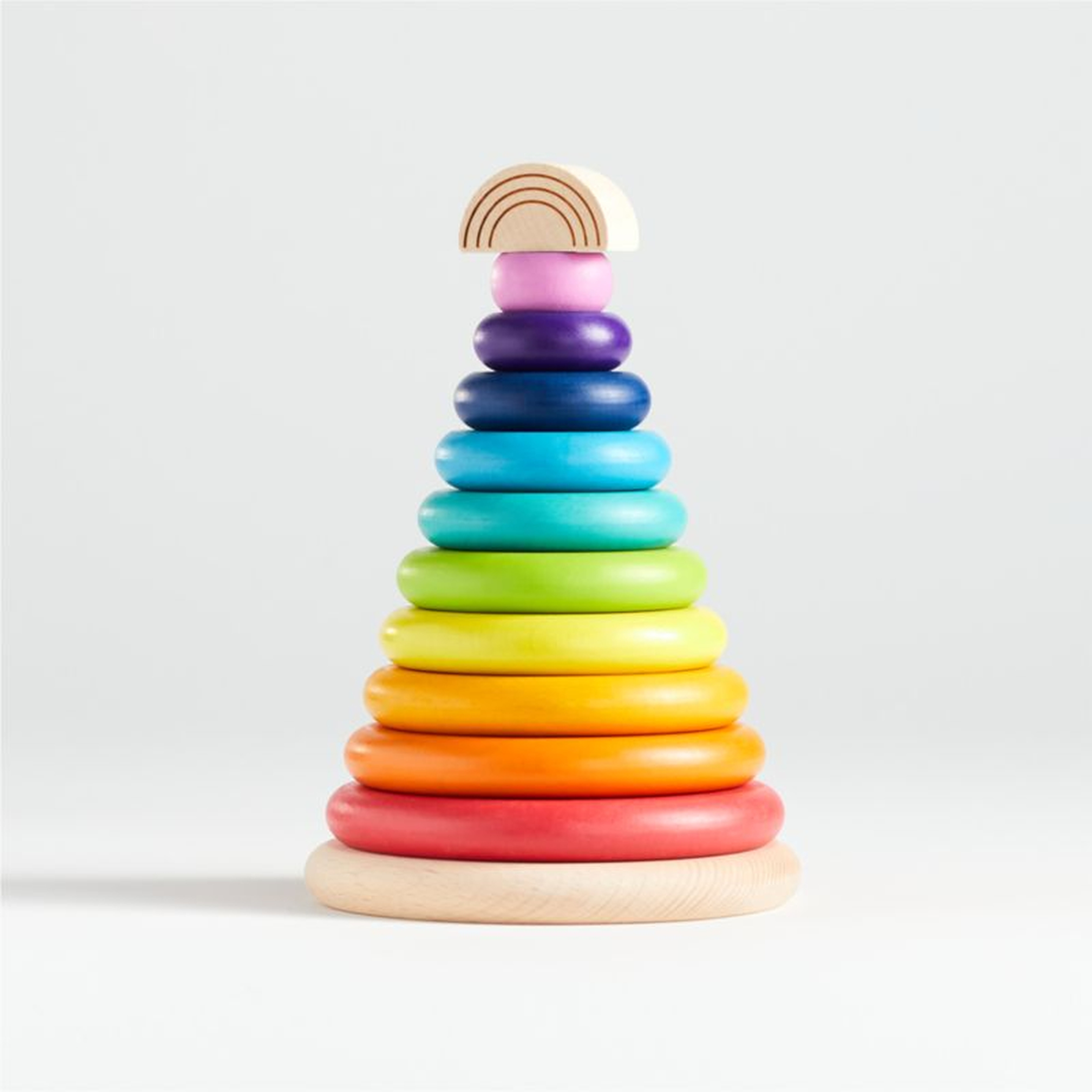 Large Wooden Baby Stacking Rings - Crate and Barrel