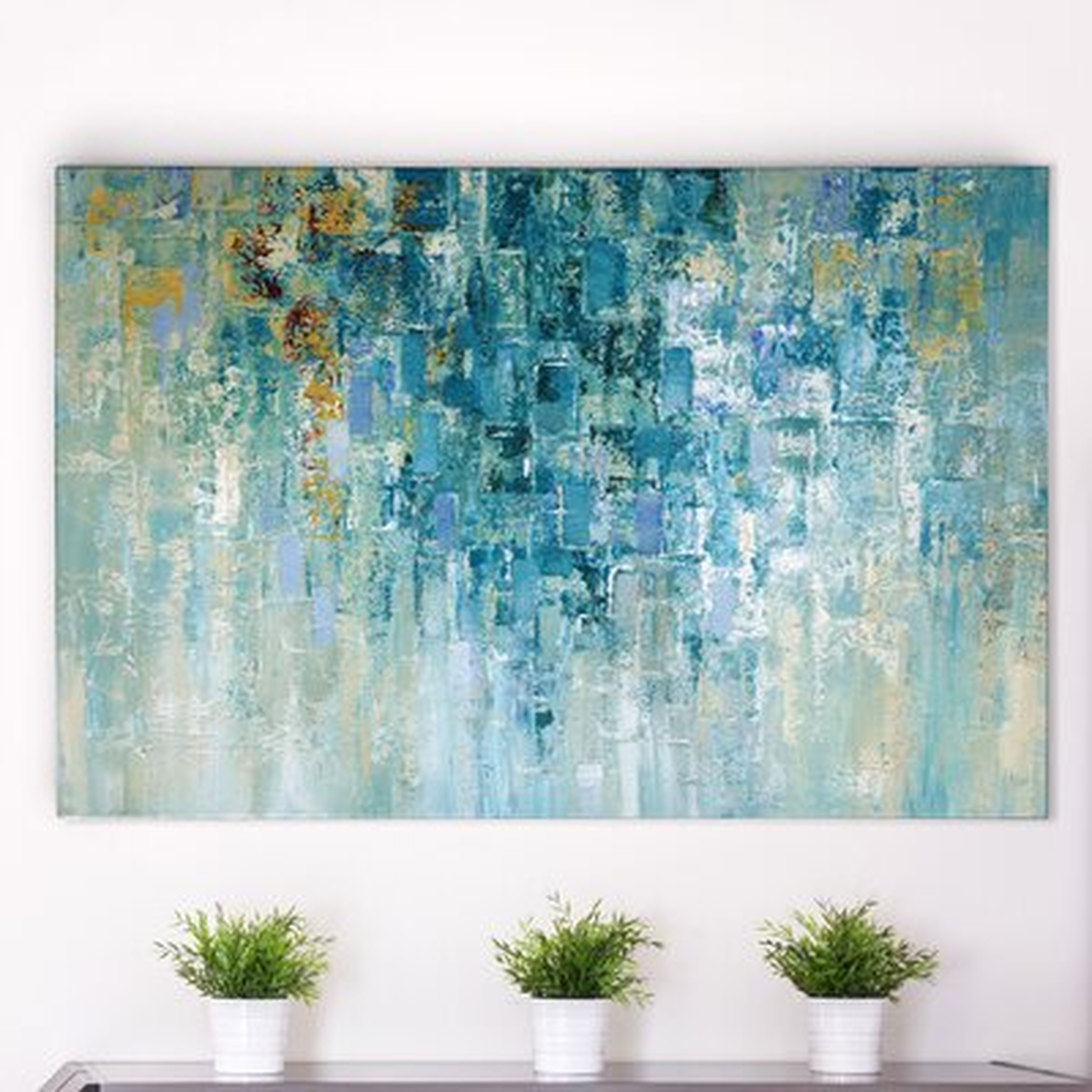 'I Love the Rain' Painting Print on Wrapped Canvas - AllModern