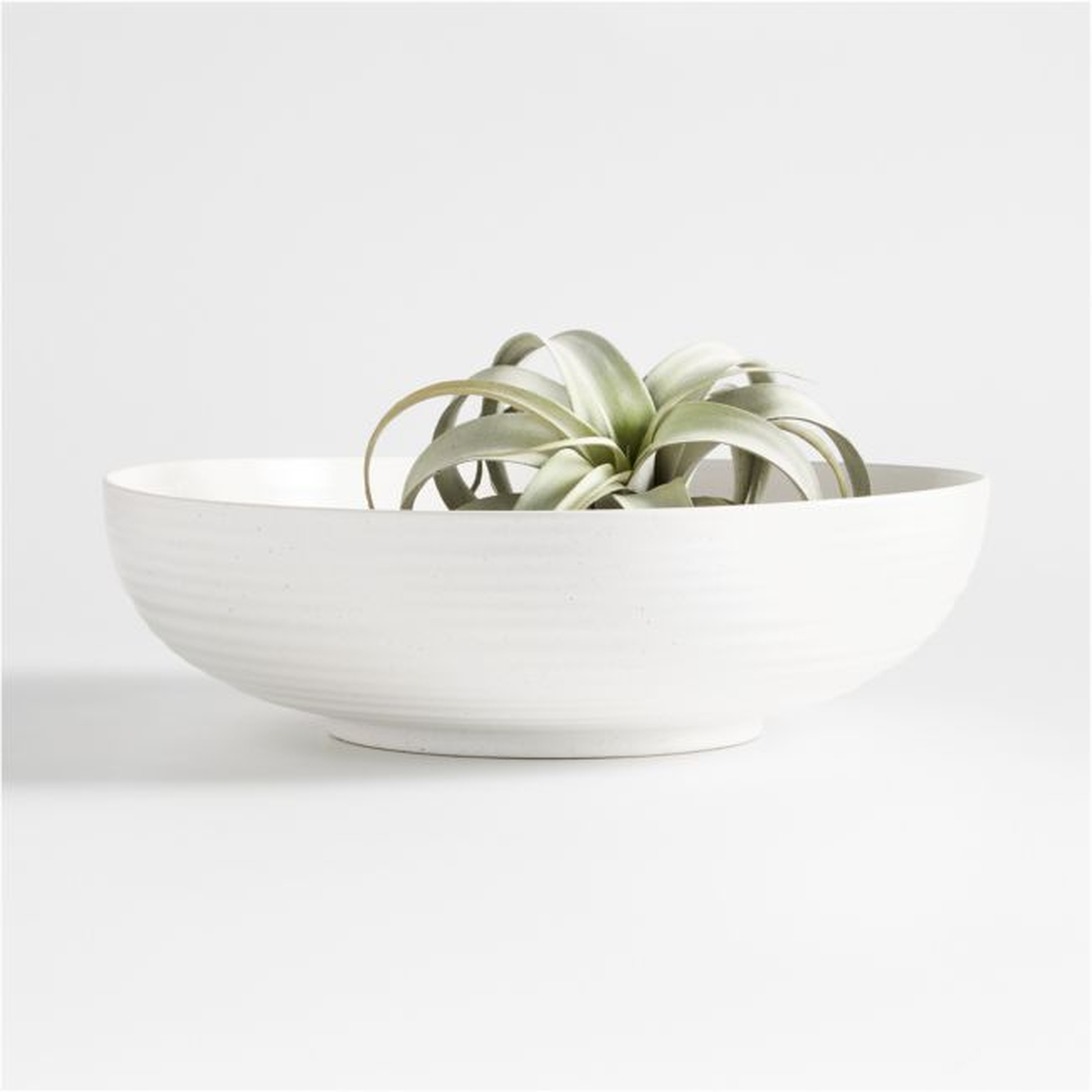 Holden Speckled White Centerpiece Bowl - Crate and Barrel