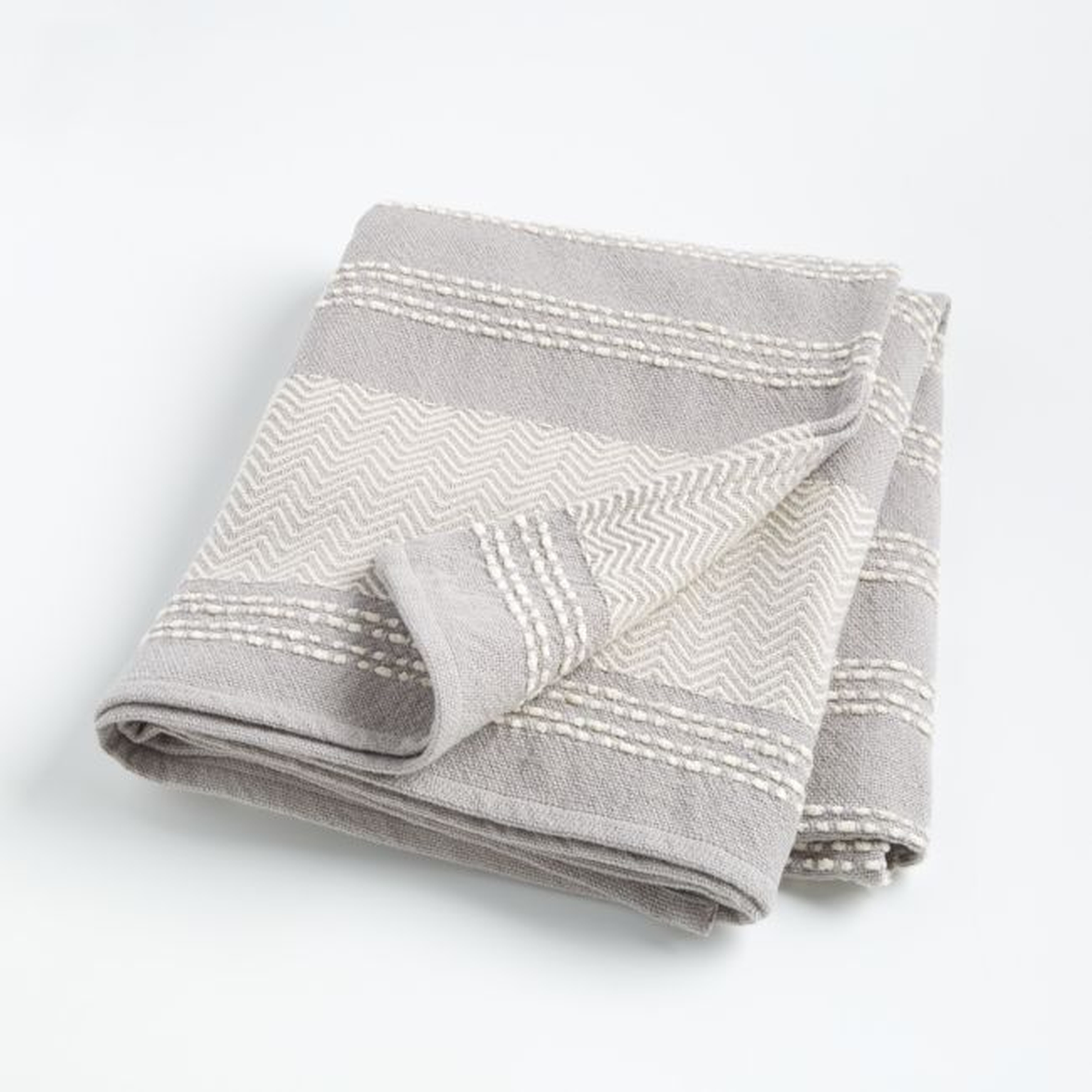 Textured Kids Throw Blanket, Gray - Crate and Barrel