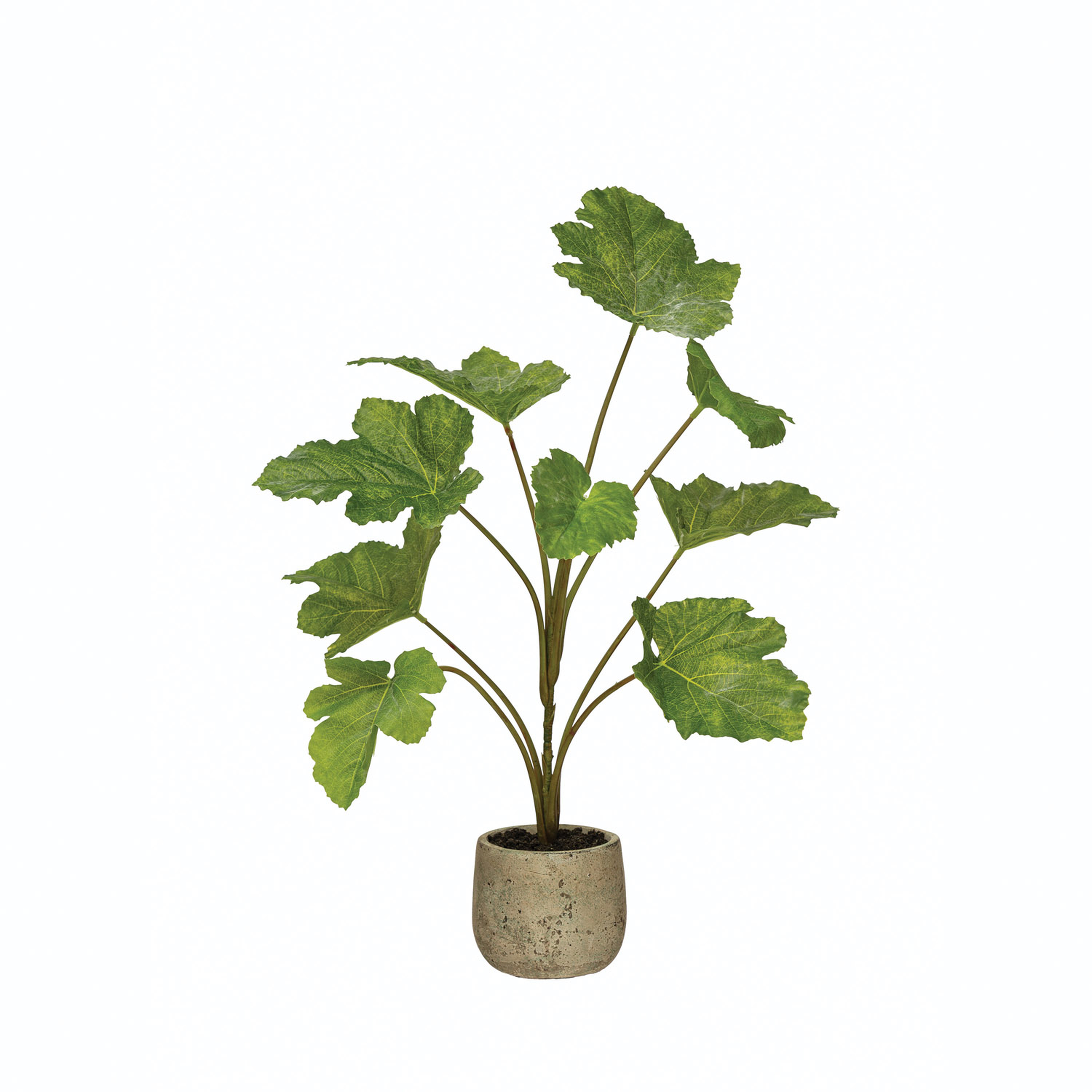 Faux Plant in Cement Pot - Creative Co-Op