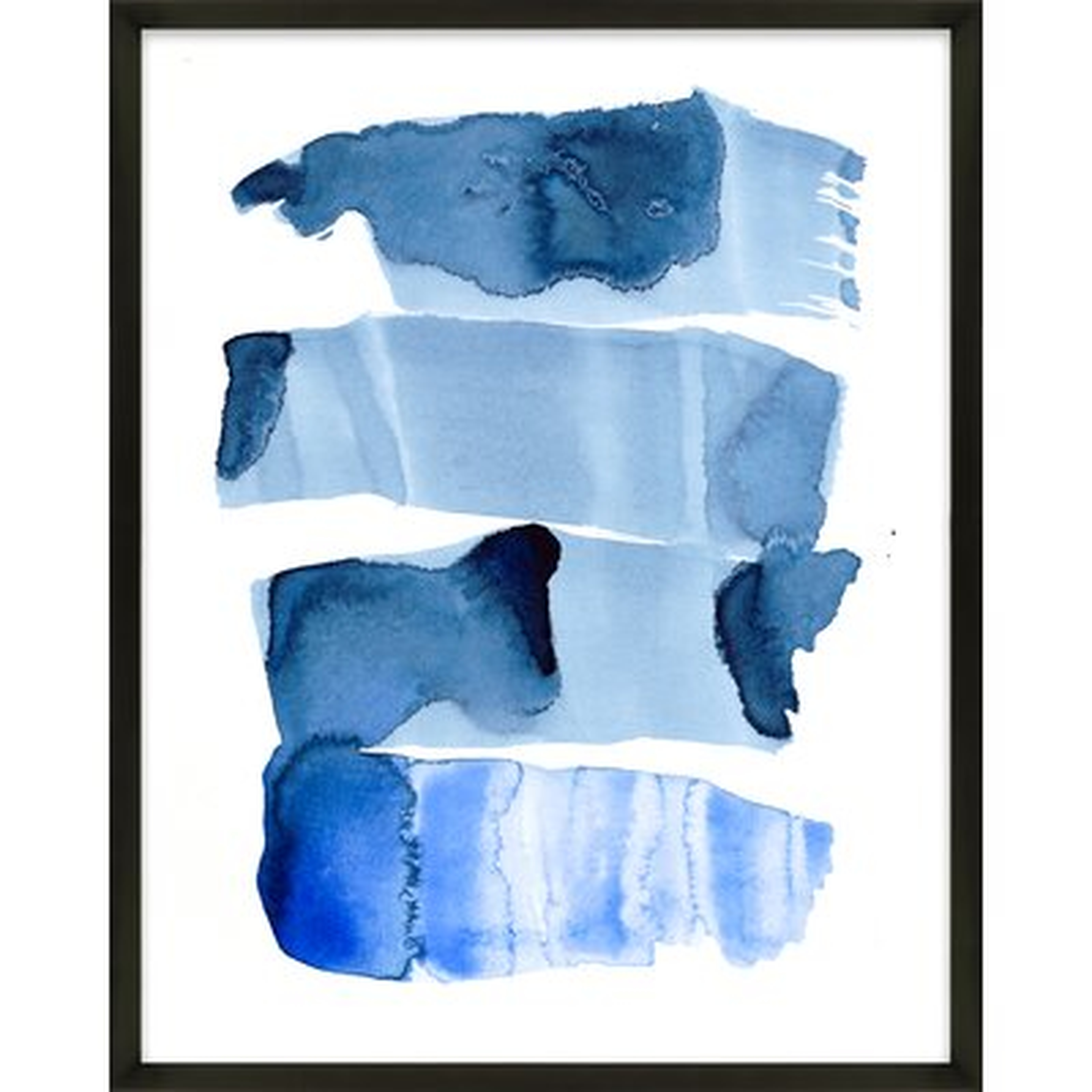 Blue Wash Series 1 by Jacques Pilon - Picture Frame Painting Print on Paper - AllModern