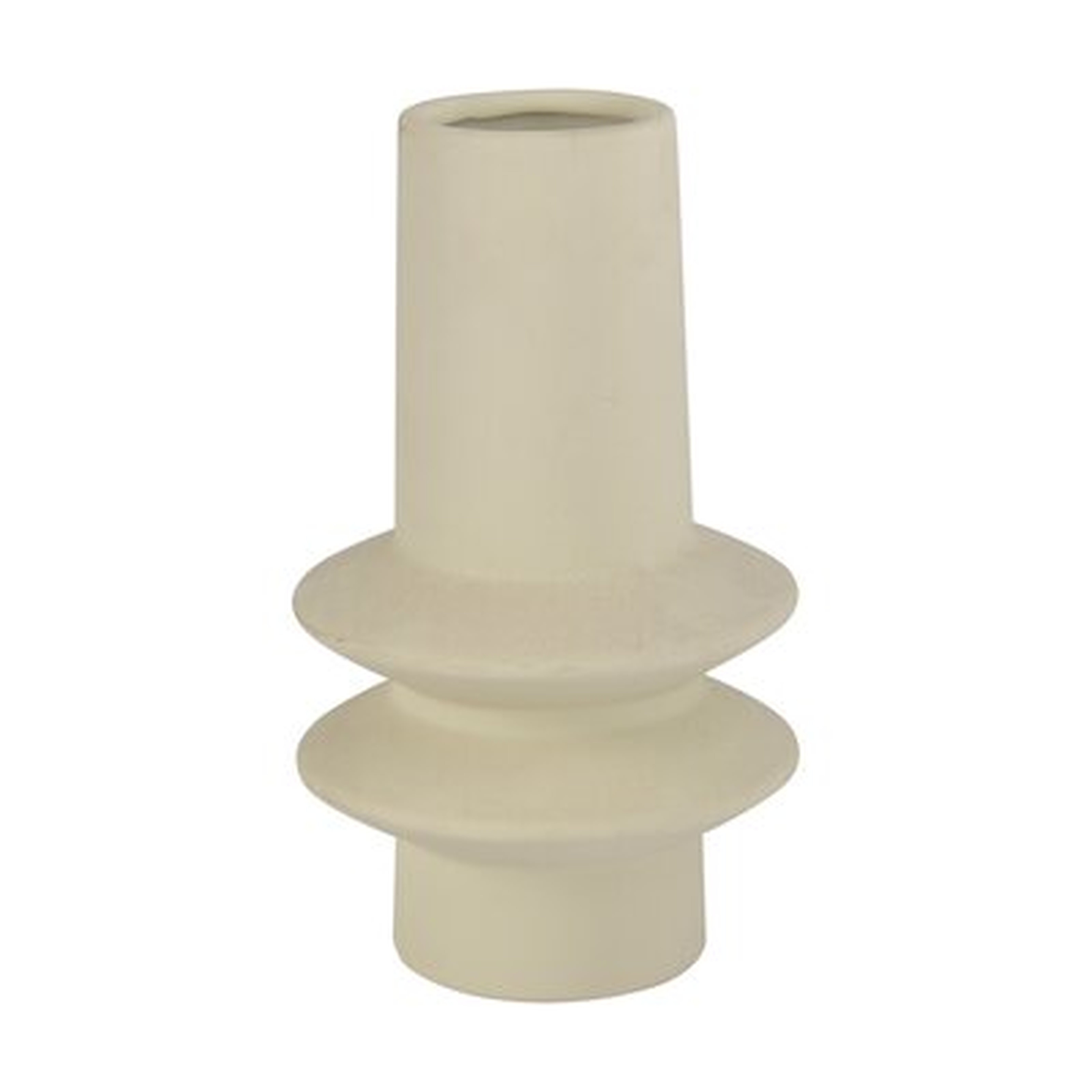 Cream 8.5" Ceramic Table Vase - Wayfair