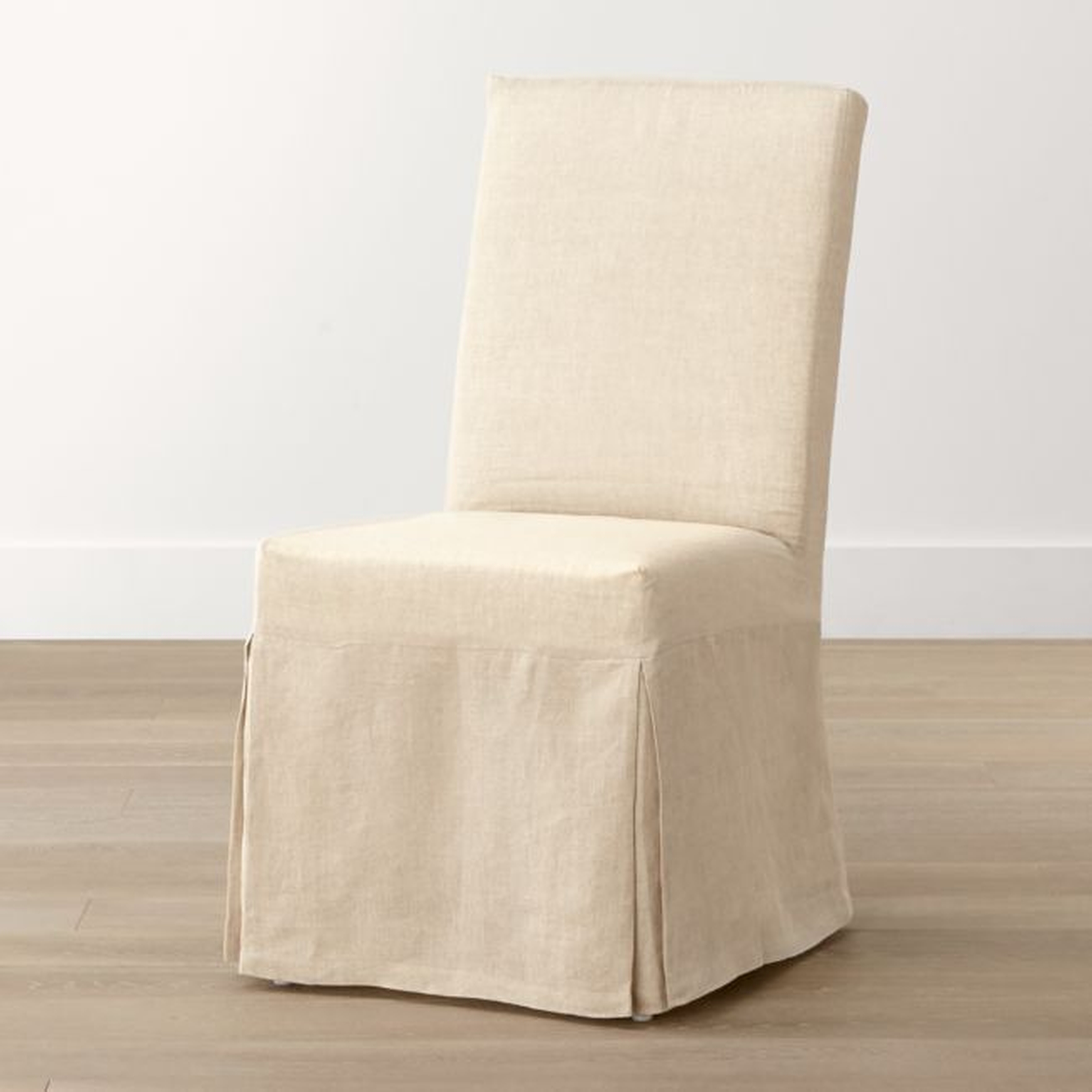 Slip Linen Slipcovered Dining Chair - Crate and Barrel