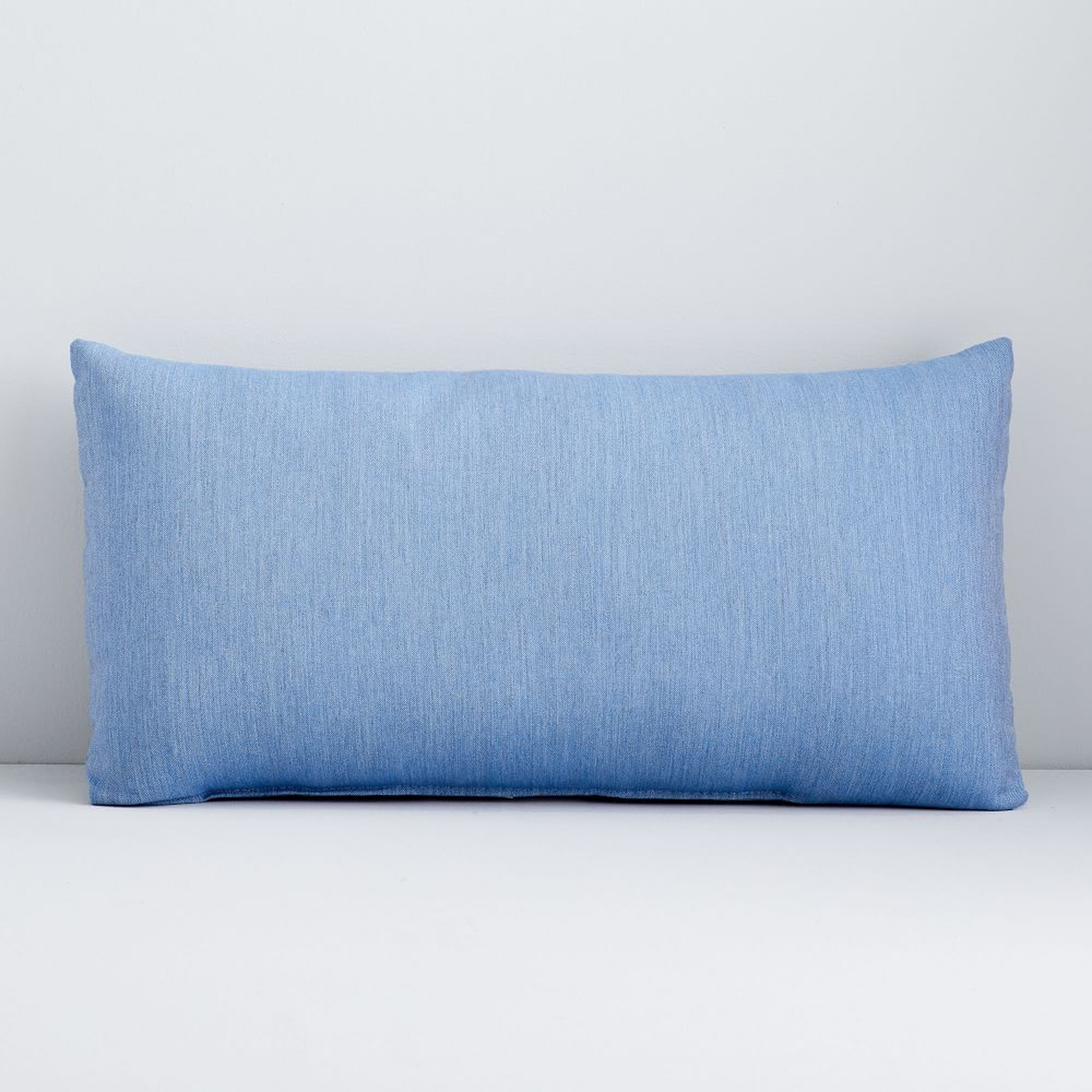 Sunbrella Indoor/Outdoor Cast Pillow, 12"x21", Ocean - West Elm