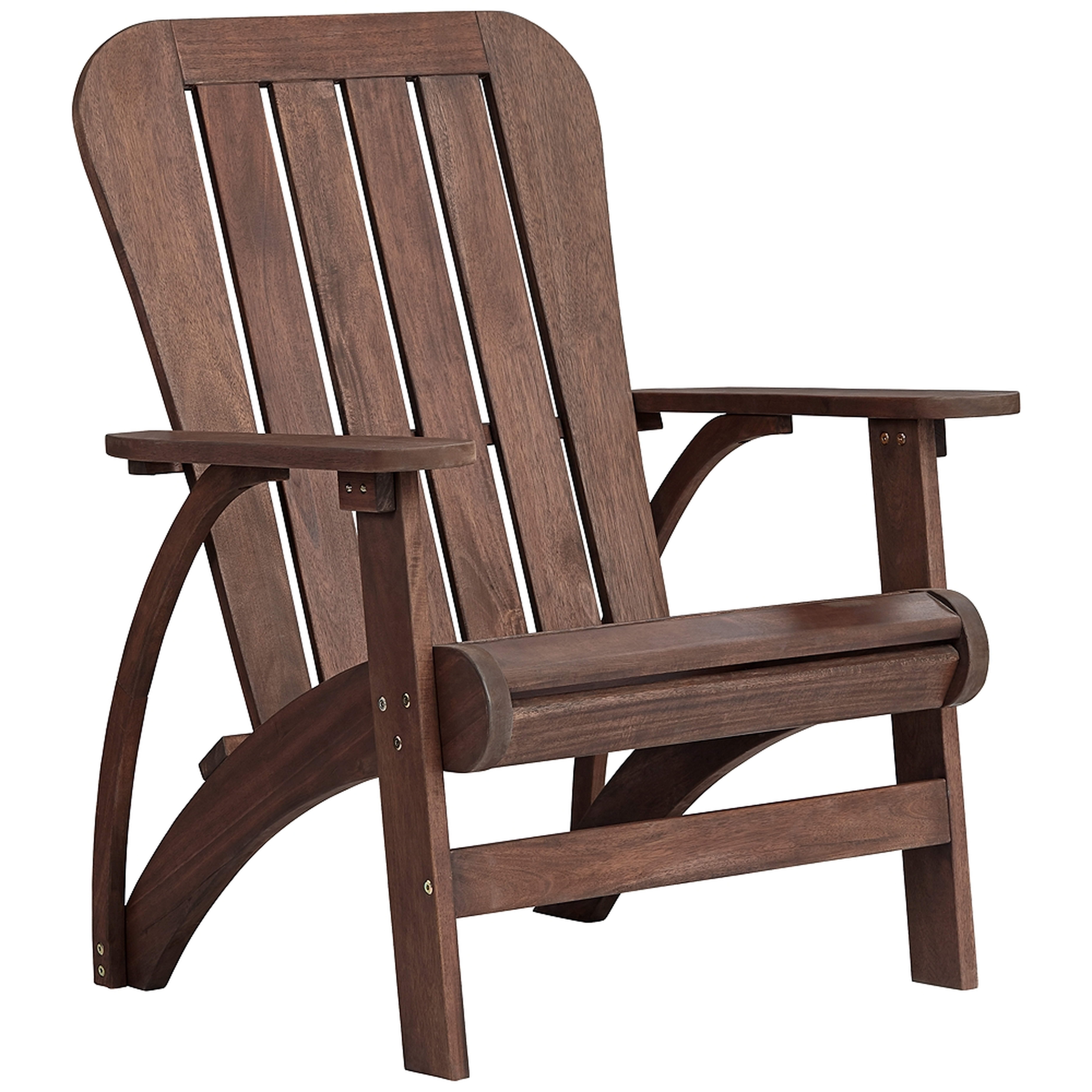 Dylan Acacia Dark Wood Adirondack Chair - Style # 68X03 - Lamps Plus
