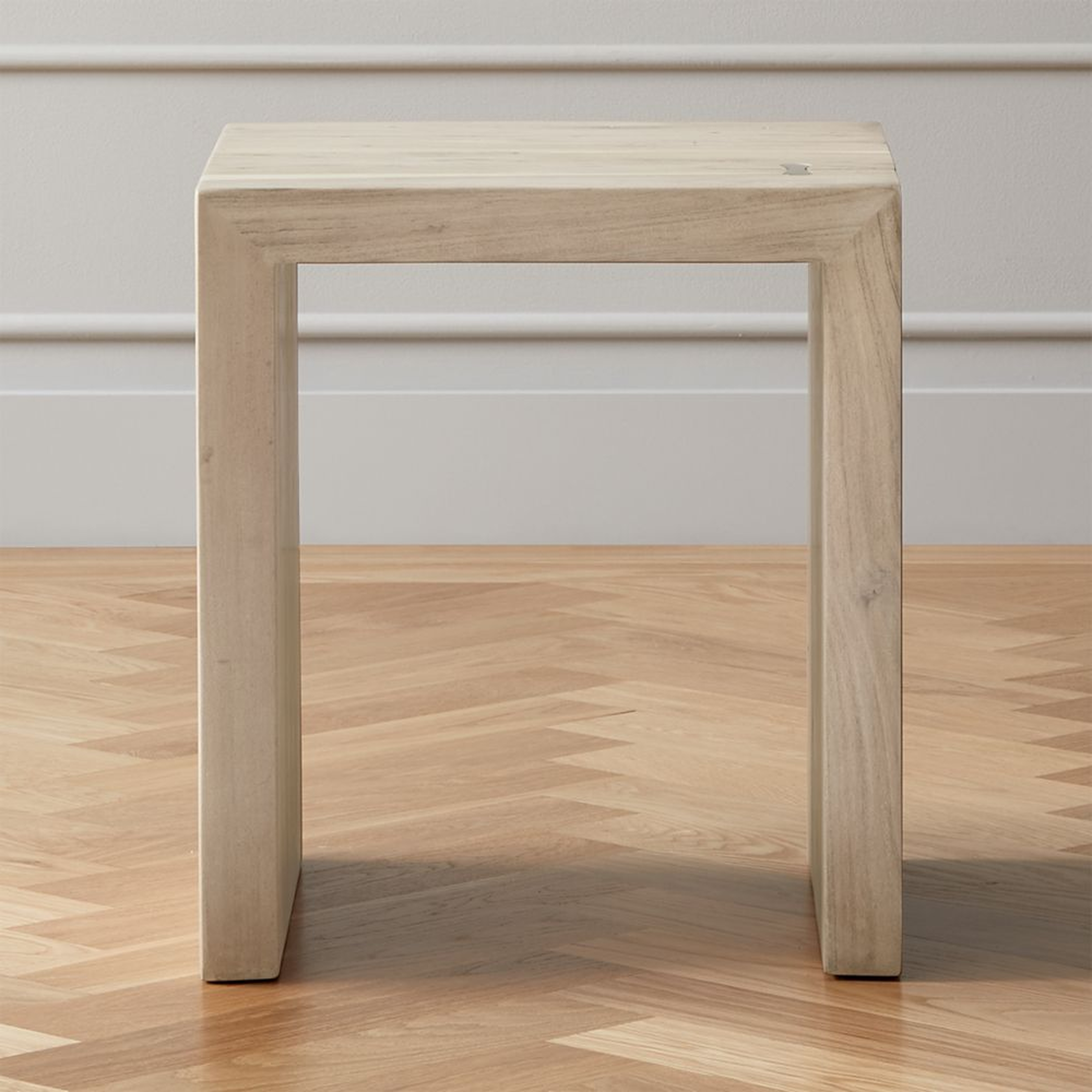 Blanche Bleached Acacia Side Table - CB2