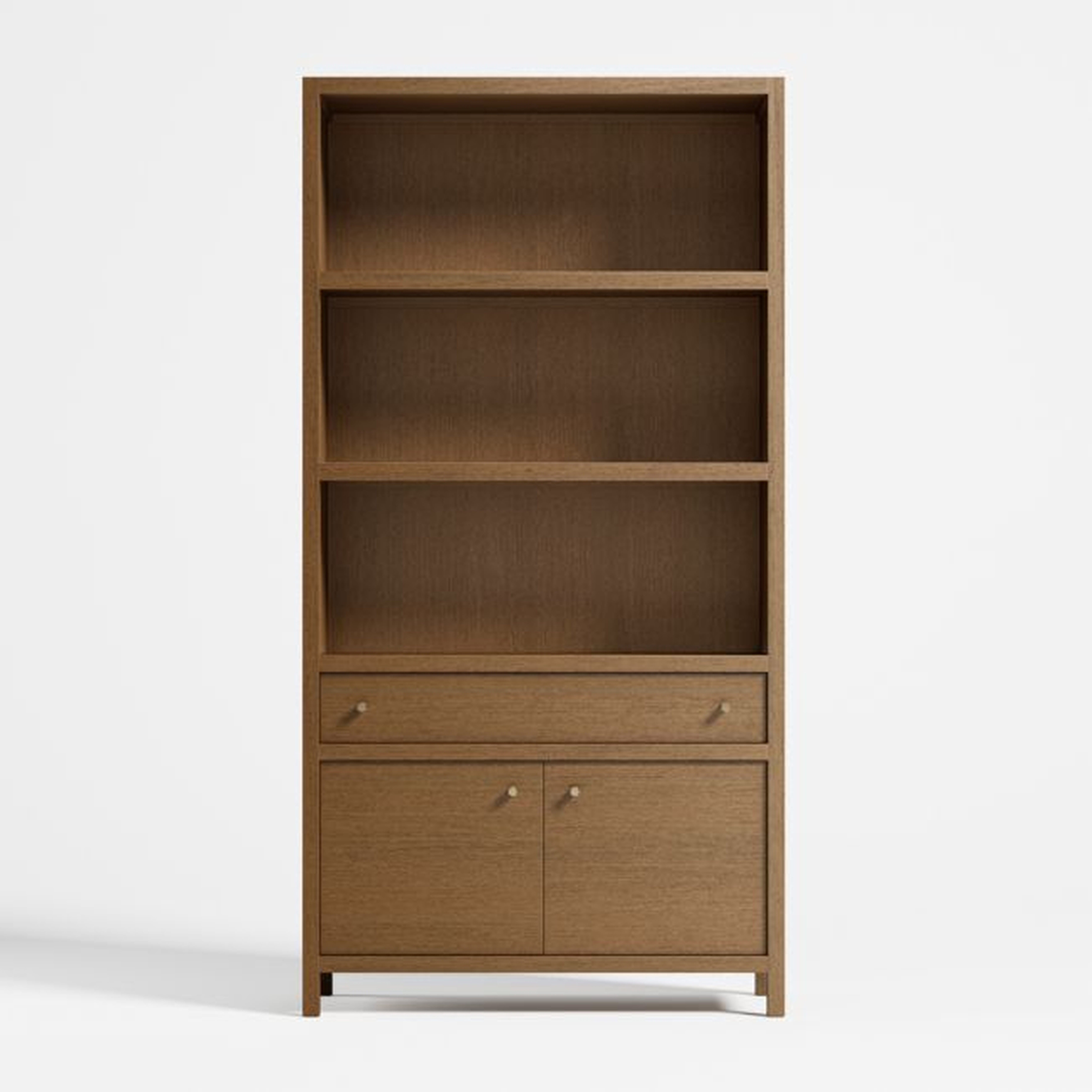 Keane Driftwood Closed Bookcase - Crate and Barrel
