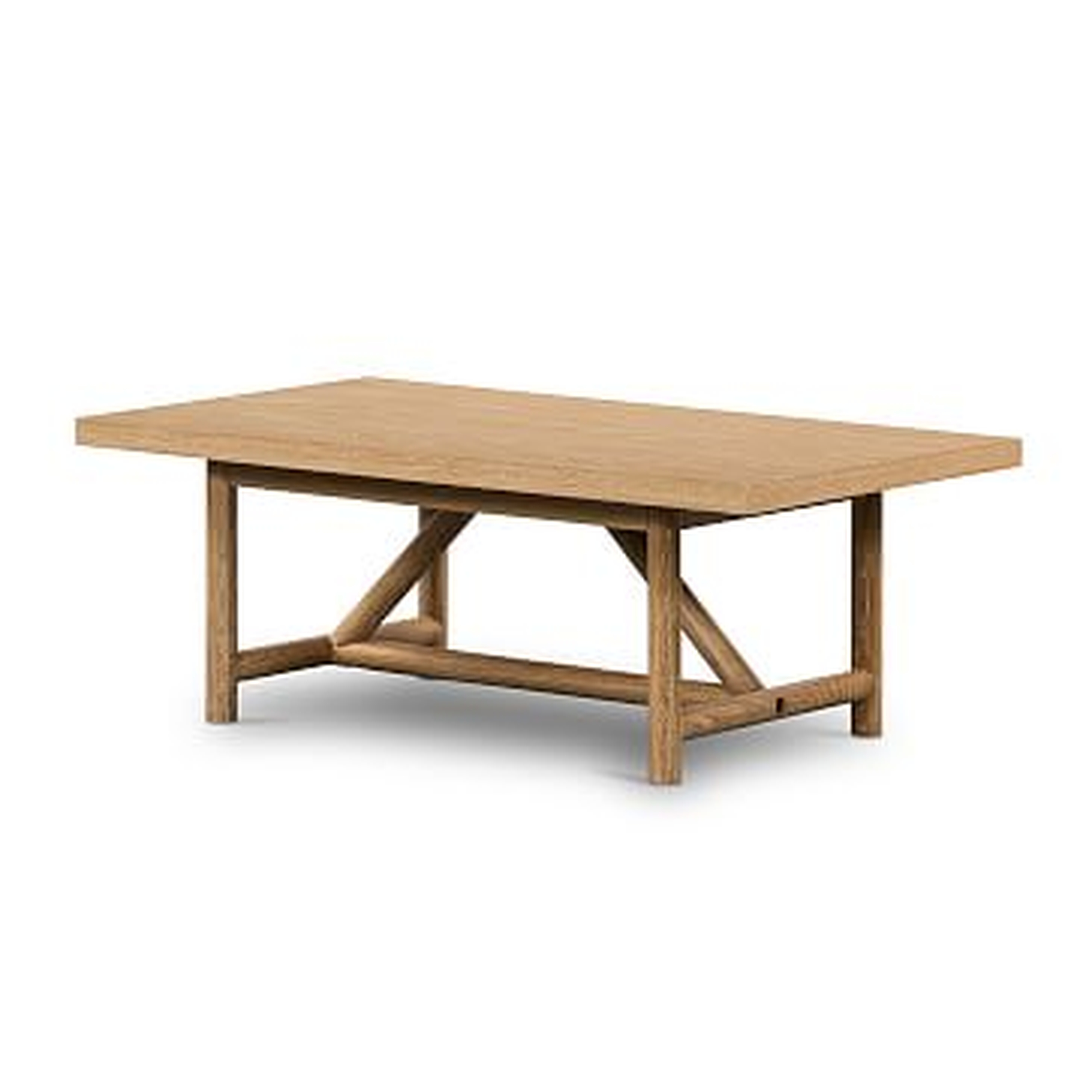 Geometric Oak Base Coffee Table - West Elm