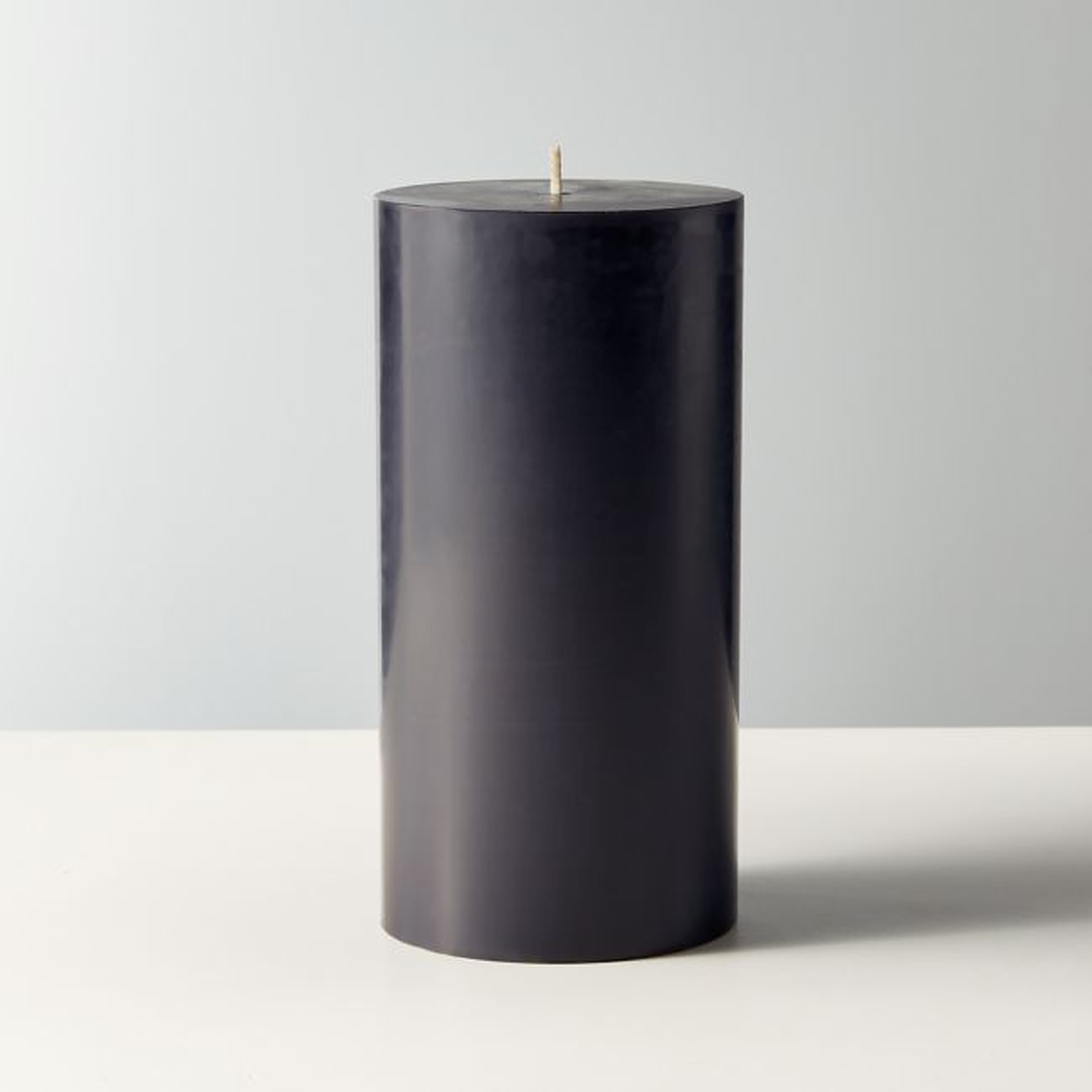 Black Pillar Candle 3"x6" - CB2