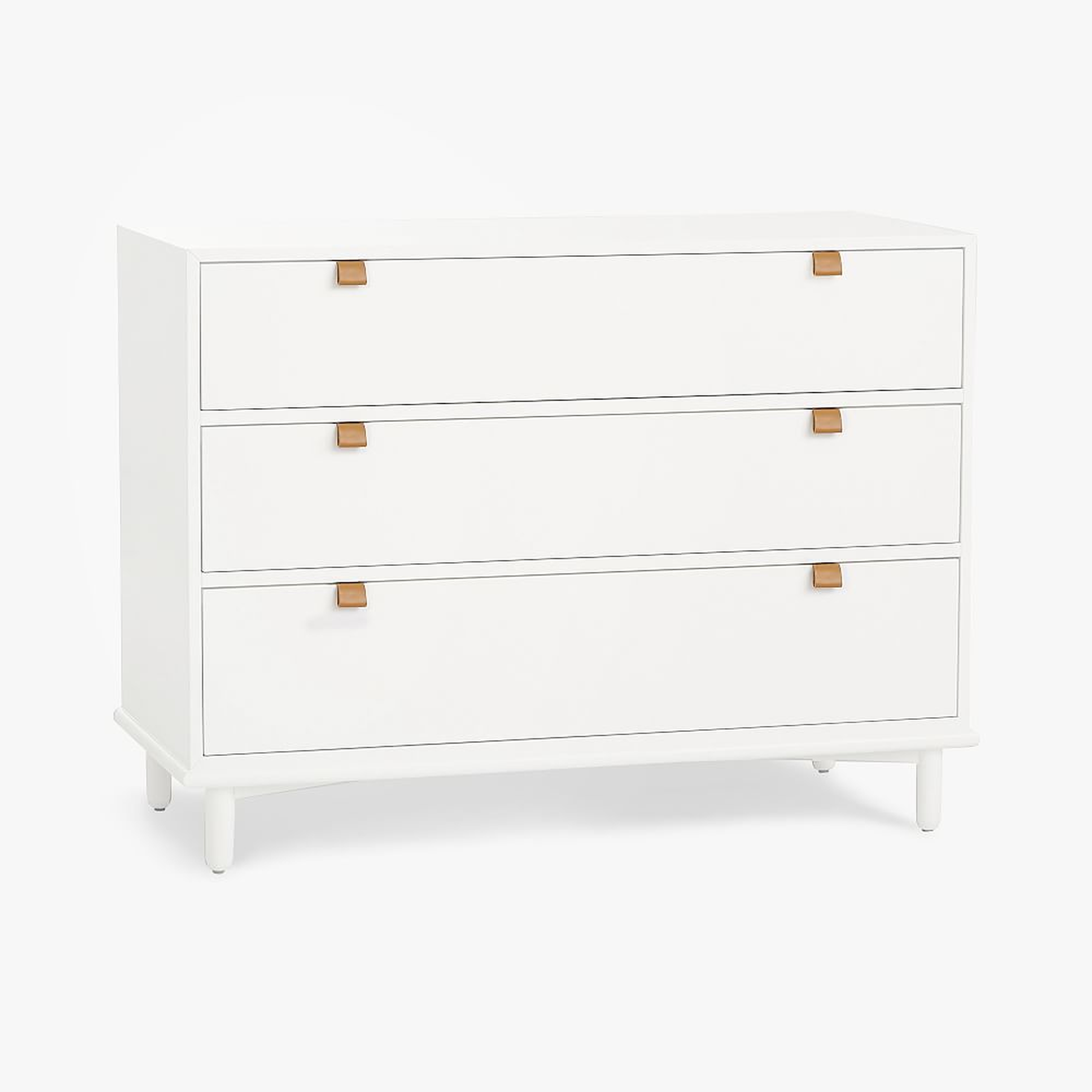 Nash 3-Drawer Wide Dresser, Simply White - Pottery Barn Teen
