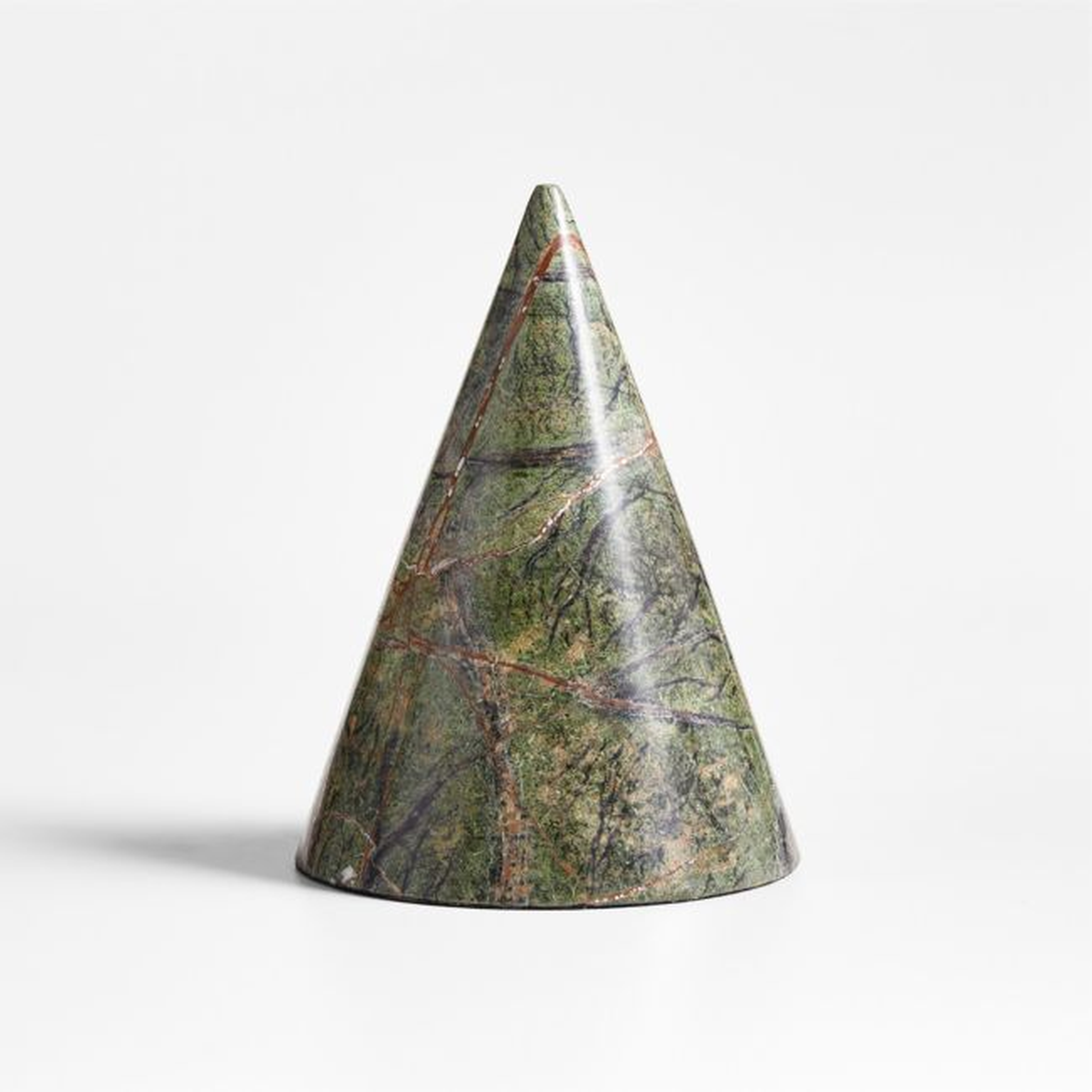 Marble Decorative Cone Sculpture - Crate and Barrel