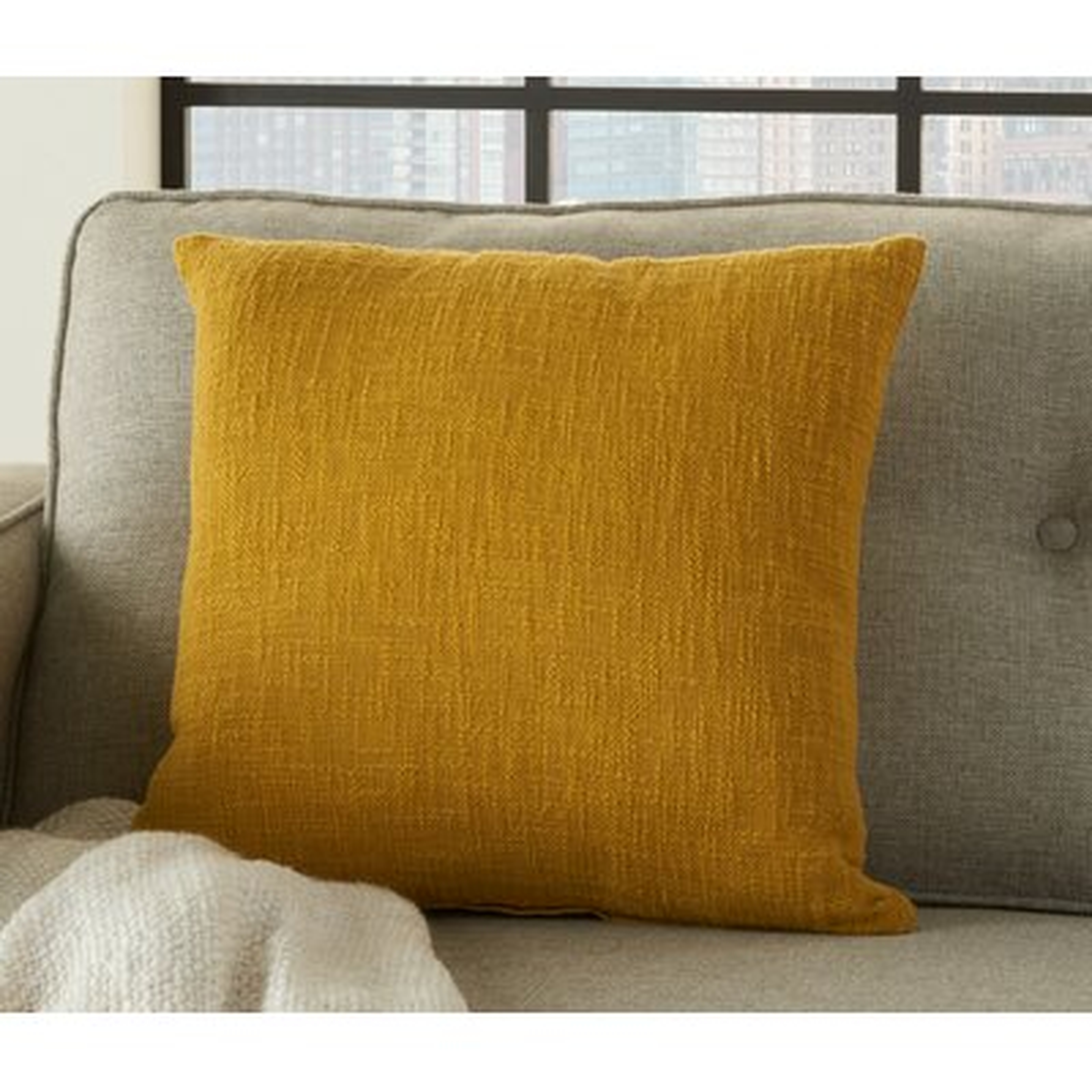 Remi Square Cotton Pillow Cover and Insert - Wayfair