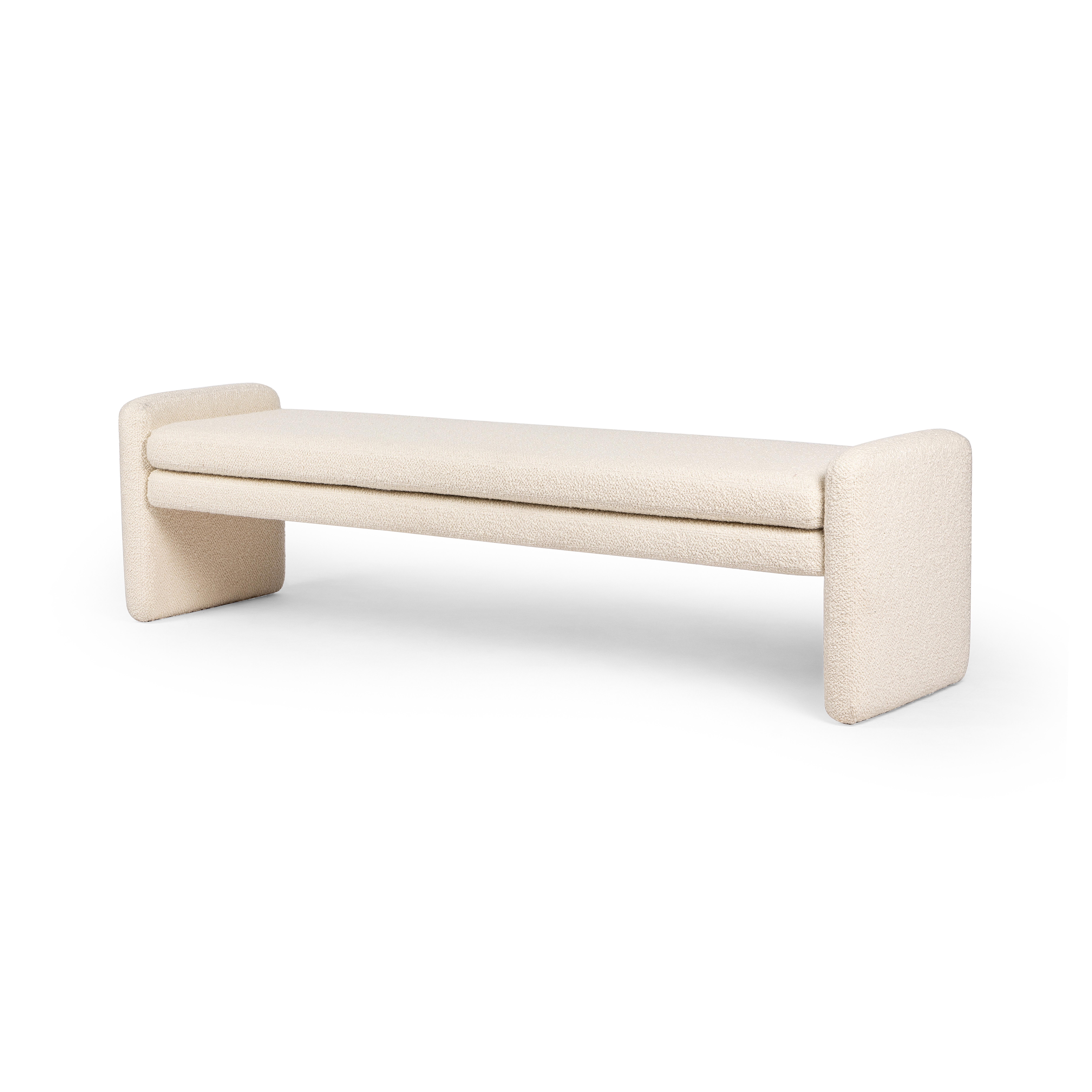 Serena Accent Bench-Durham Cream - Four Hands
