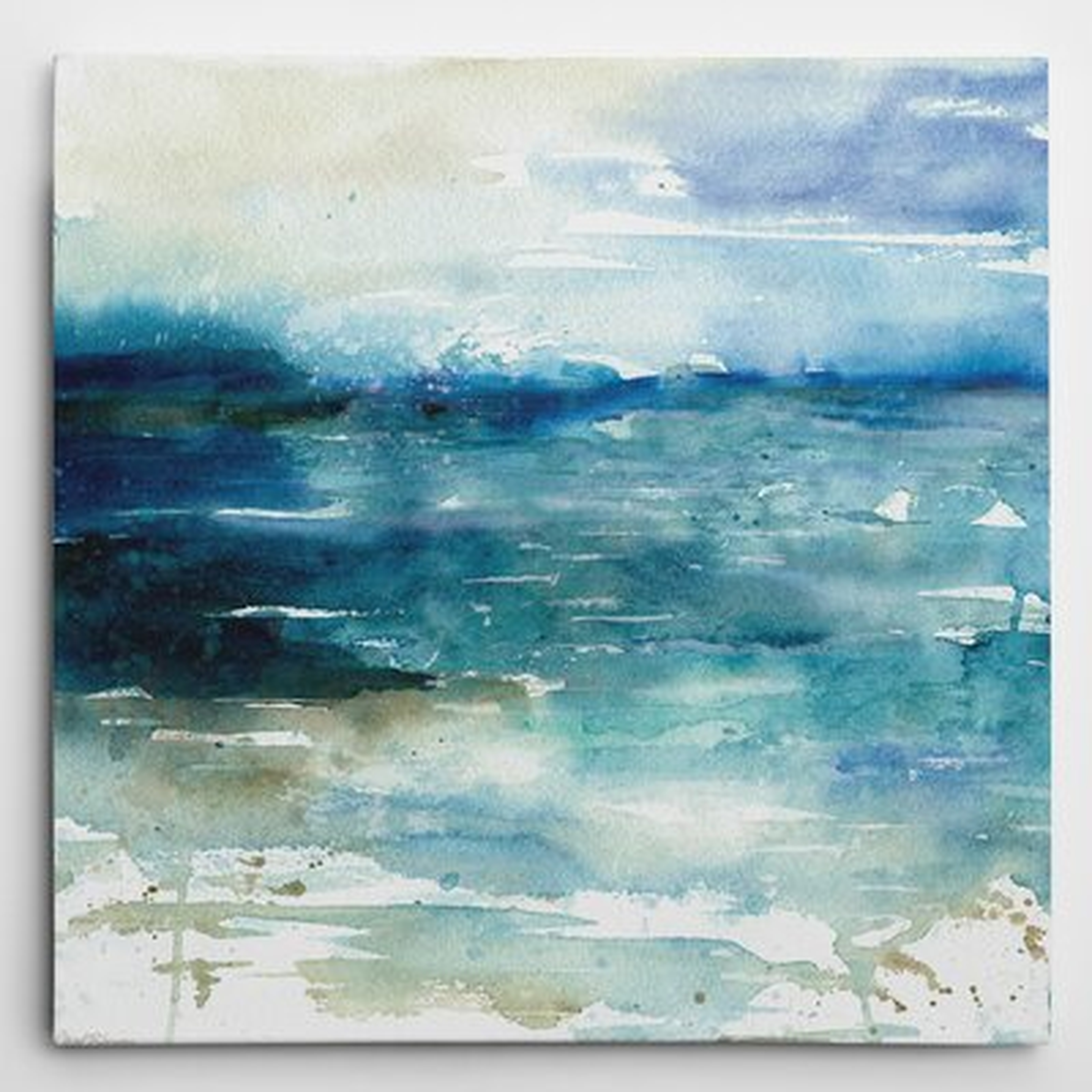 'Ocean Break I' by Carol Robinson Painting Print on Wrapped Canvas - Wayfair