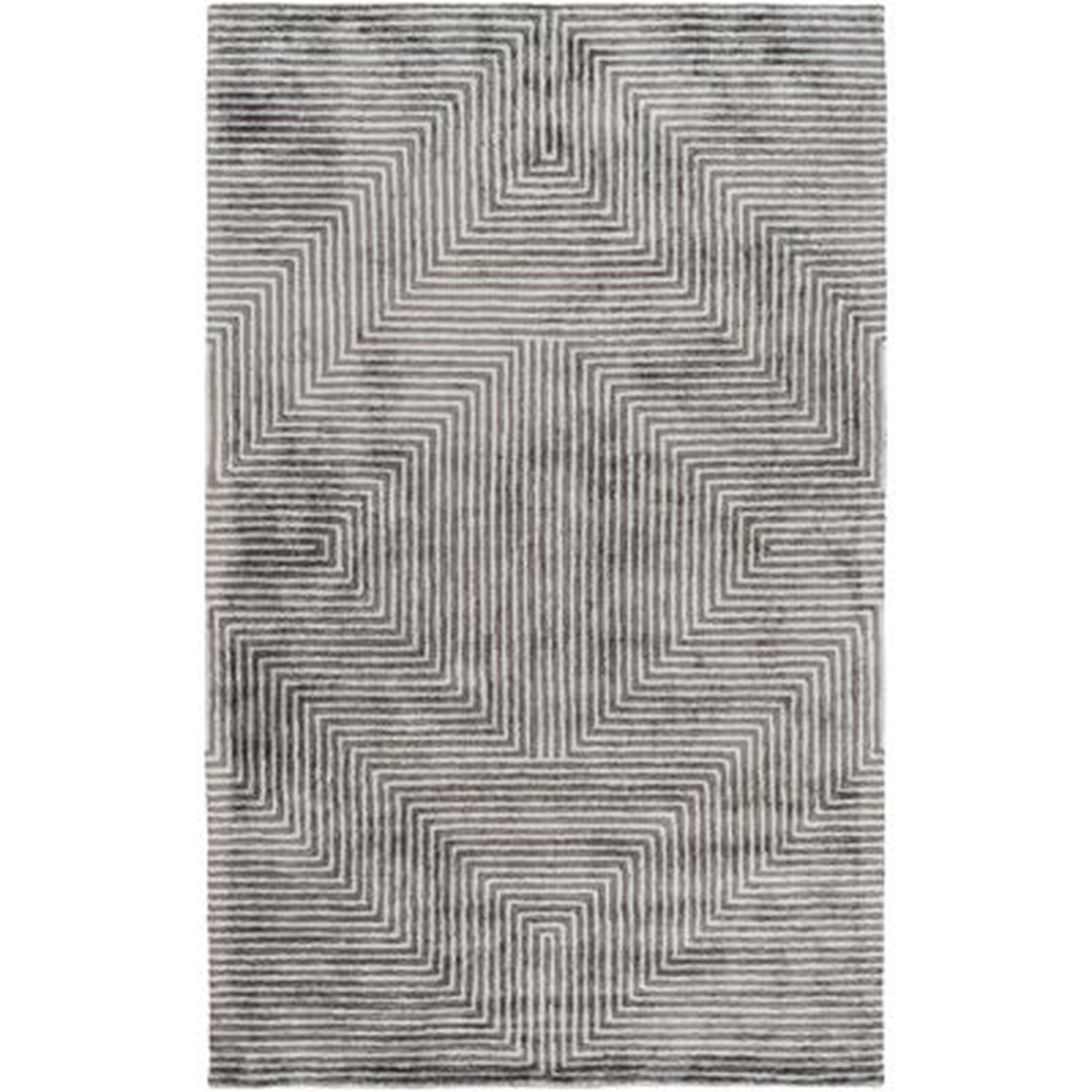 Nasir Handmade Tufted Light Gray/Charcoal Rug - Wayfair