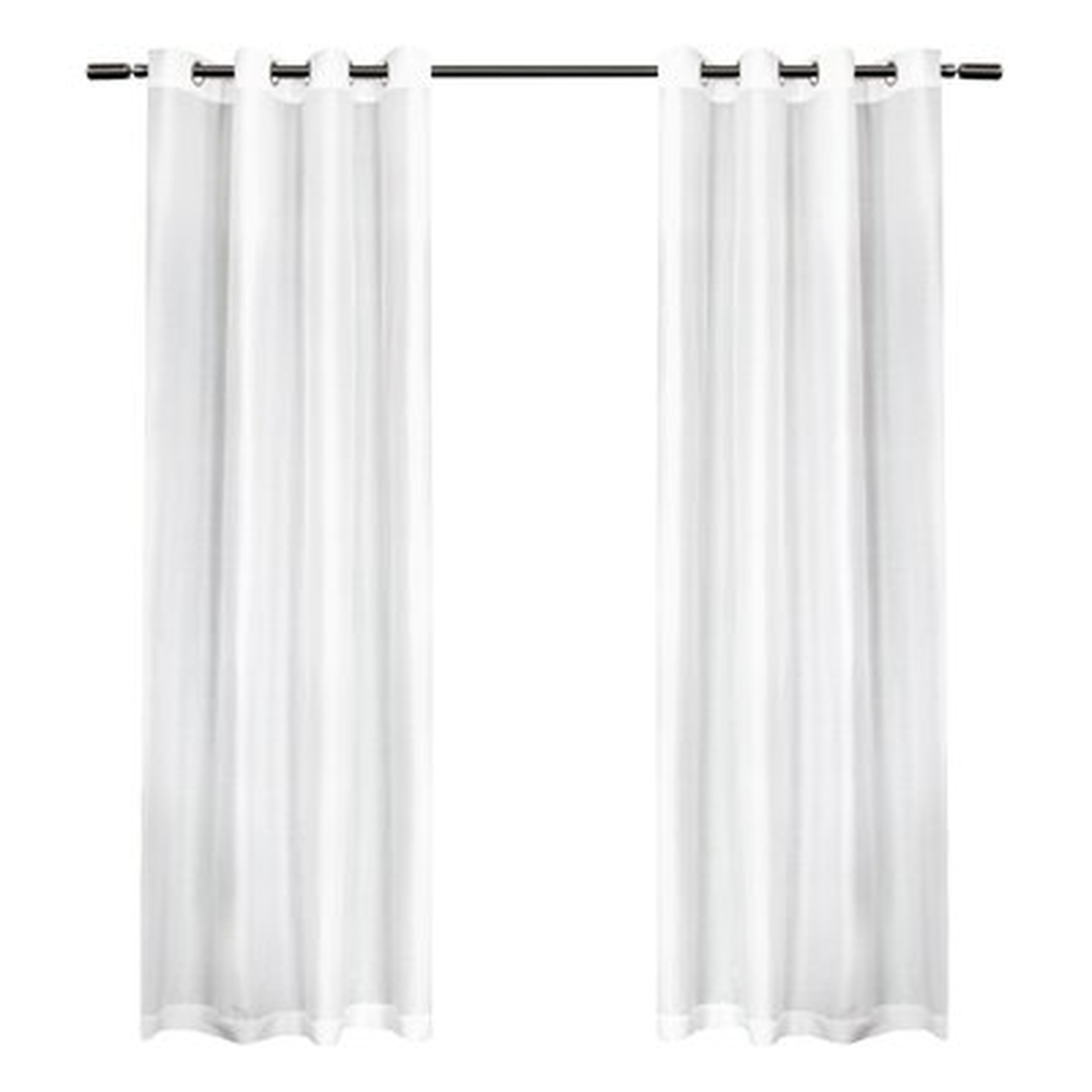 andish Solid Semi-Sheer Grommet Curtain Panels - AllModern