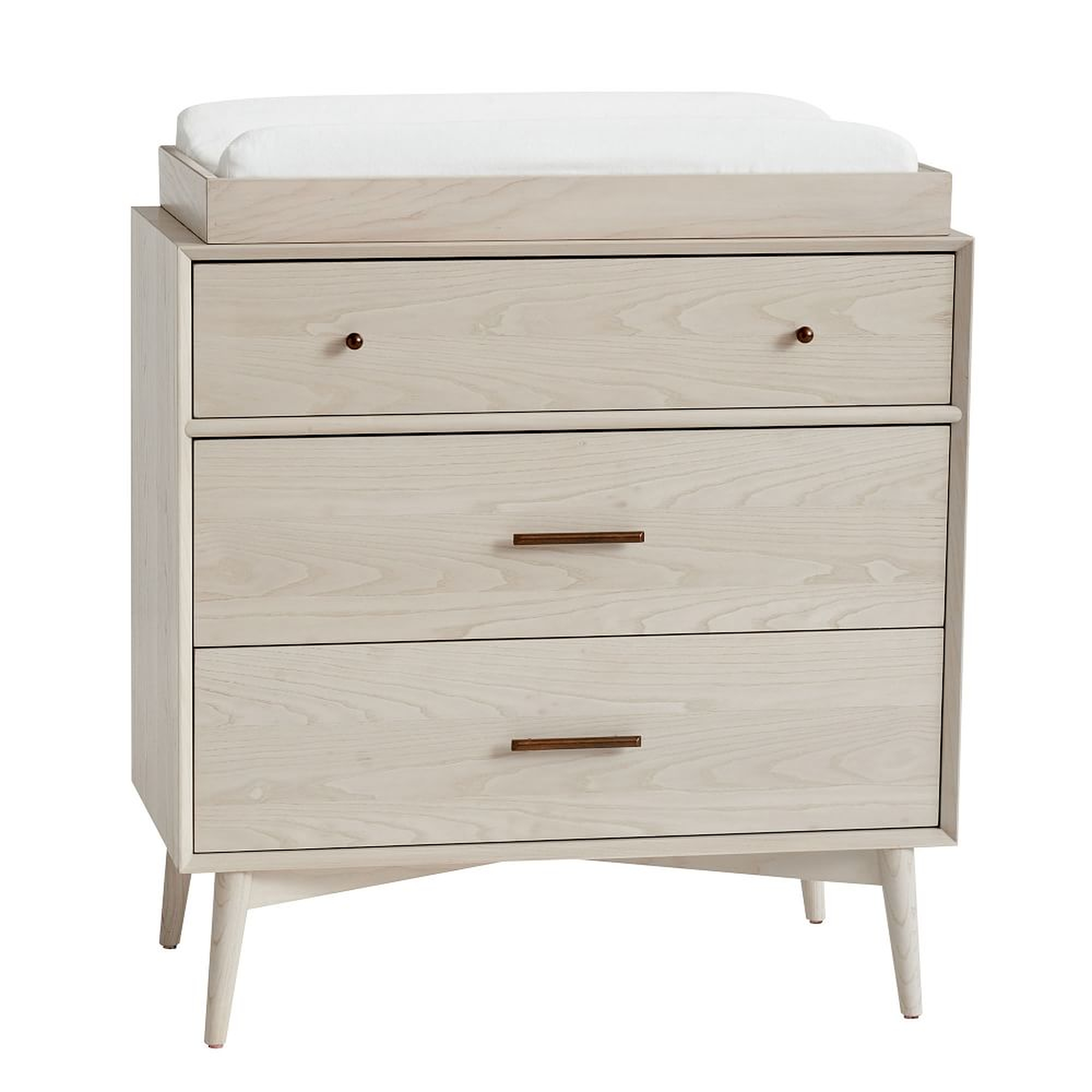 Mid-Century 3-Drawer Changing Table - Pebble, WE Kids - West Elm