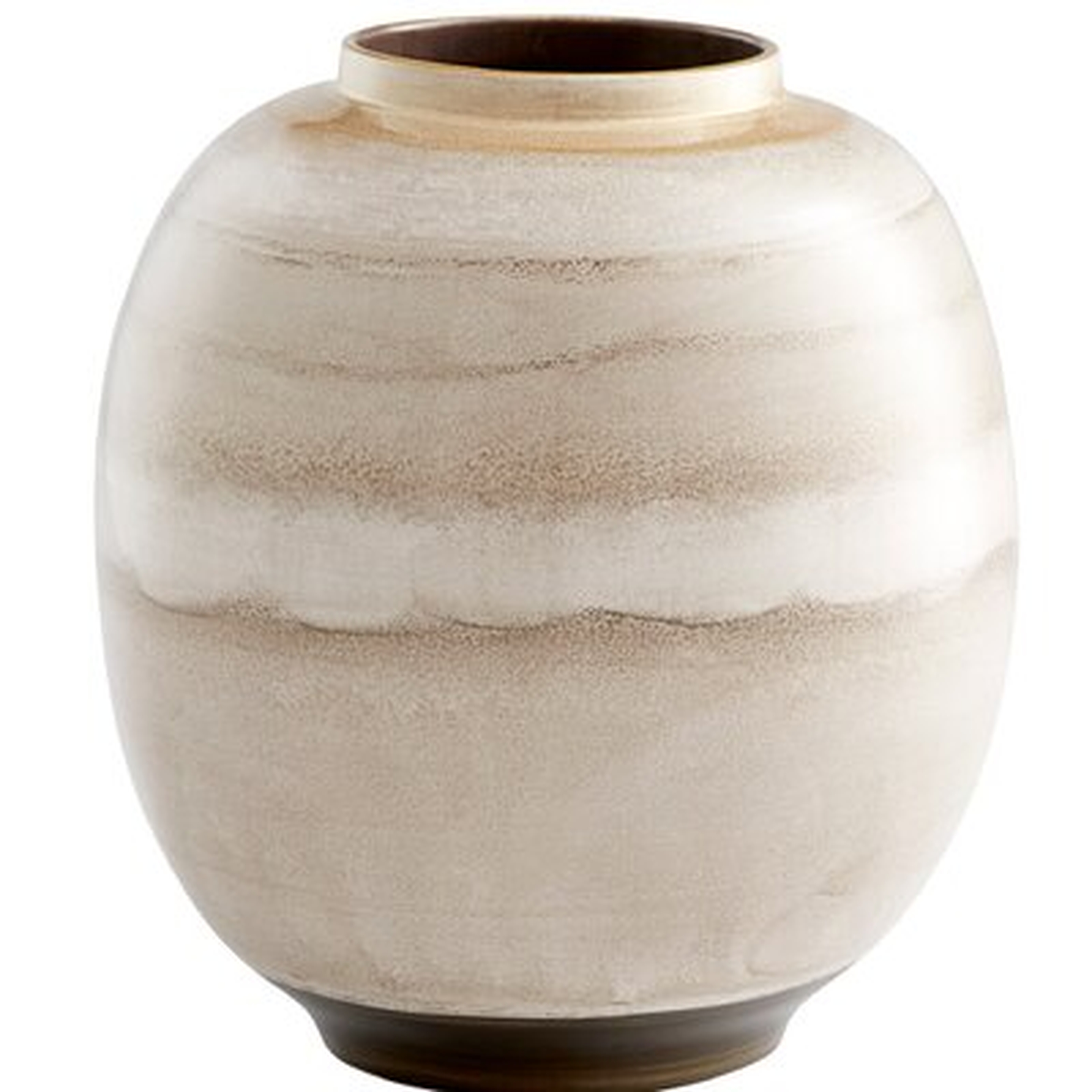 Kasha Mocha 11.75'' Porcelain Table Vase - Wayfair