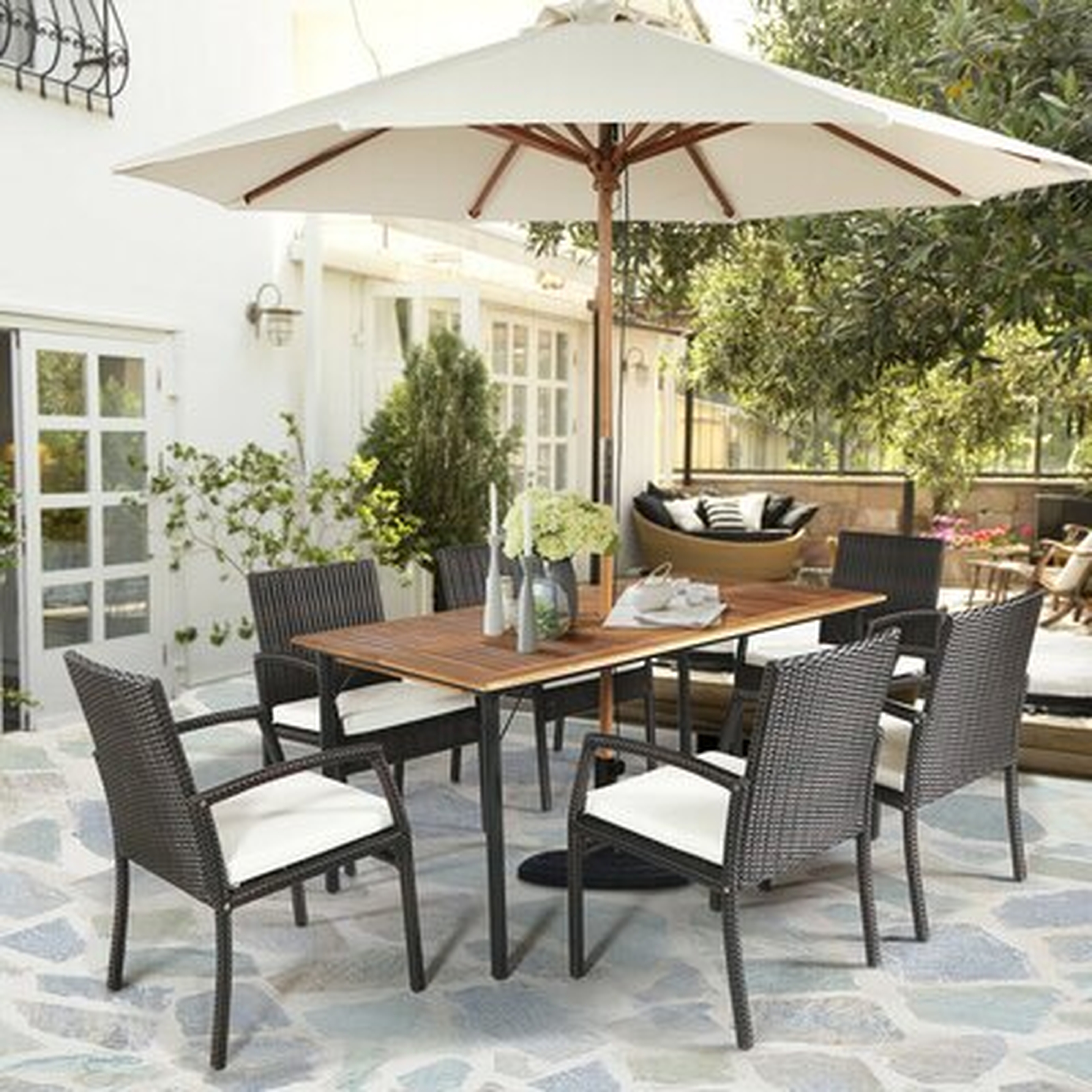 7 Pieces Outdoor Dining Set - Wayfair