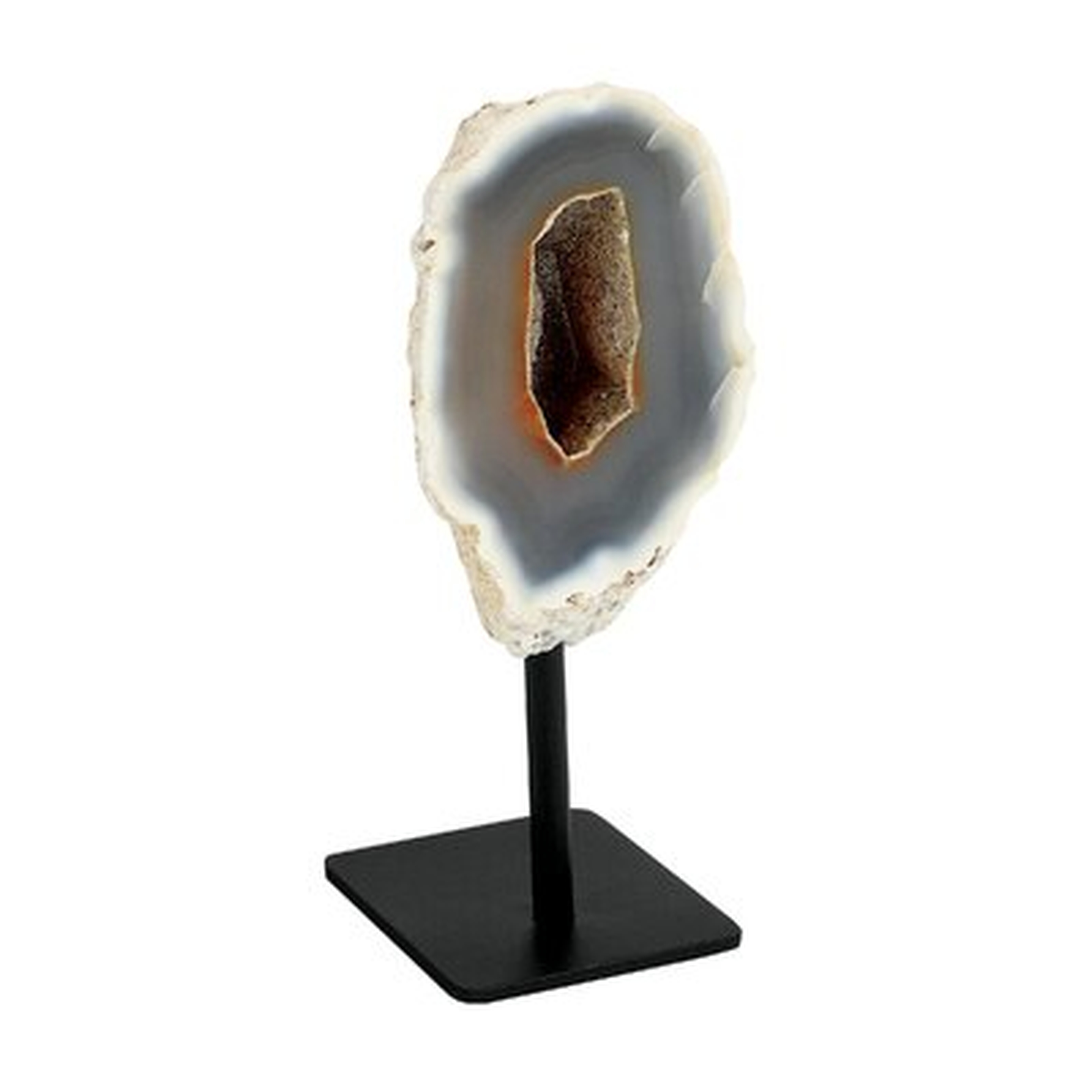 Natural Agate Geode On Metal Stand - Wayfair