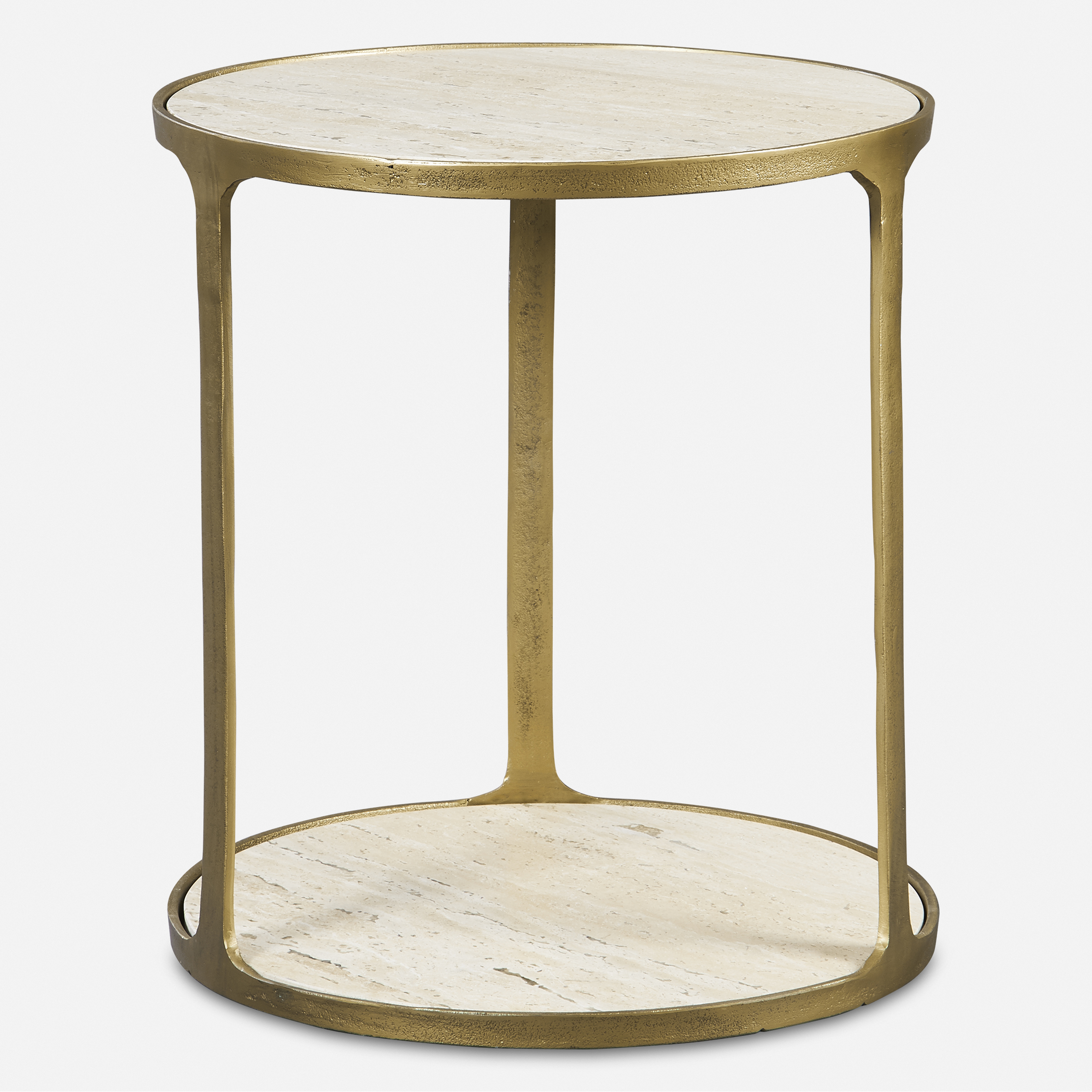 Clench Brass Side Table - Uttermost