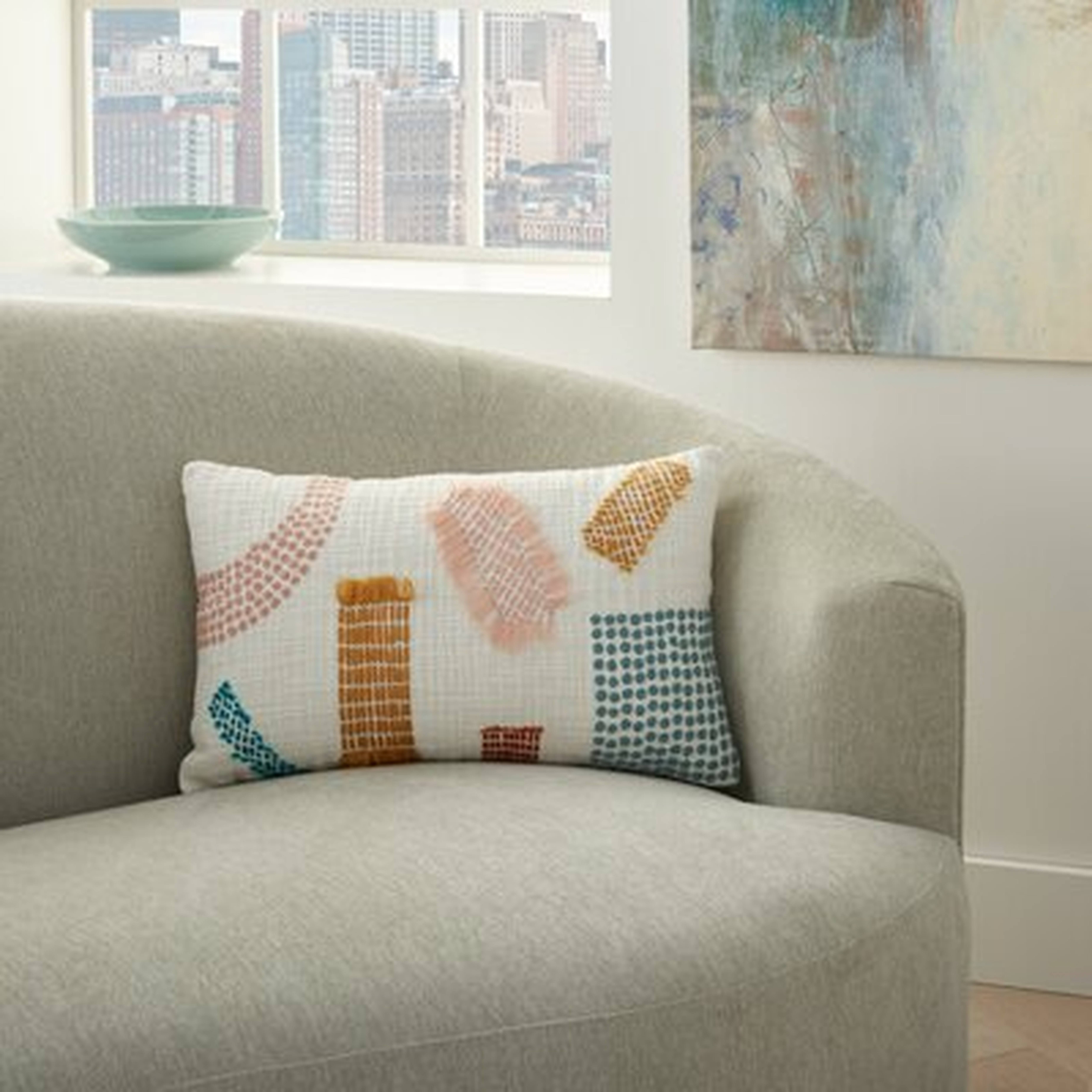 Susan Cotton Abstract Lumbar Pillow - Wayfair