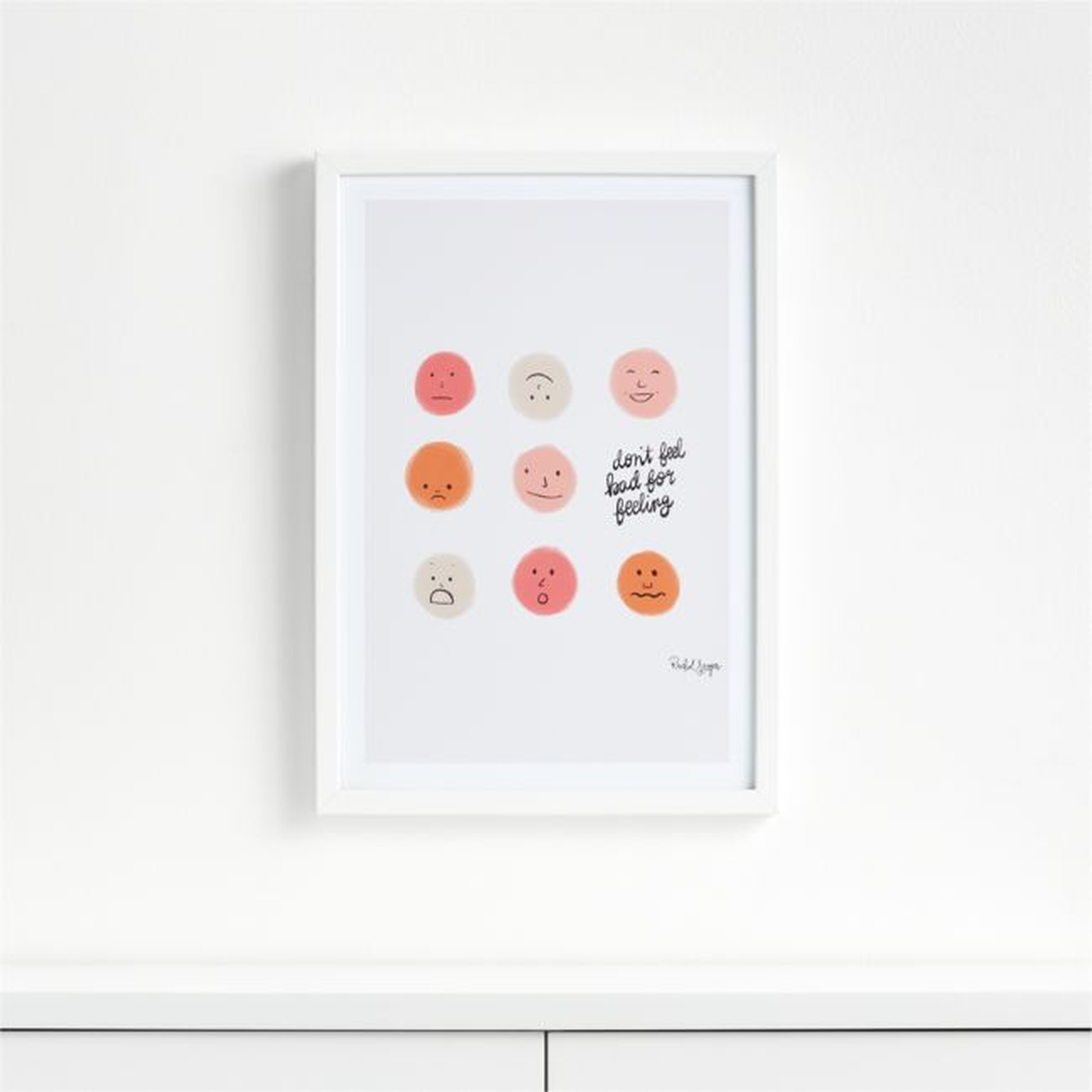 Feelings Framed Wall Art Print - Crate & Kids