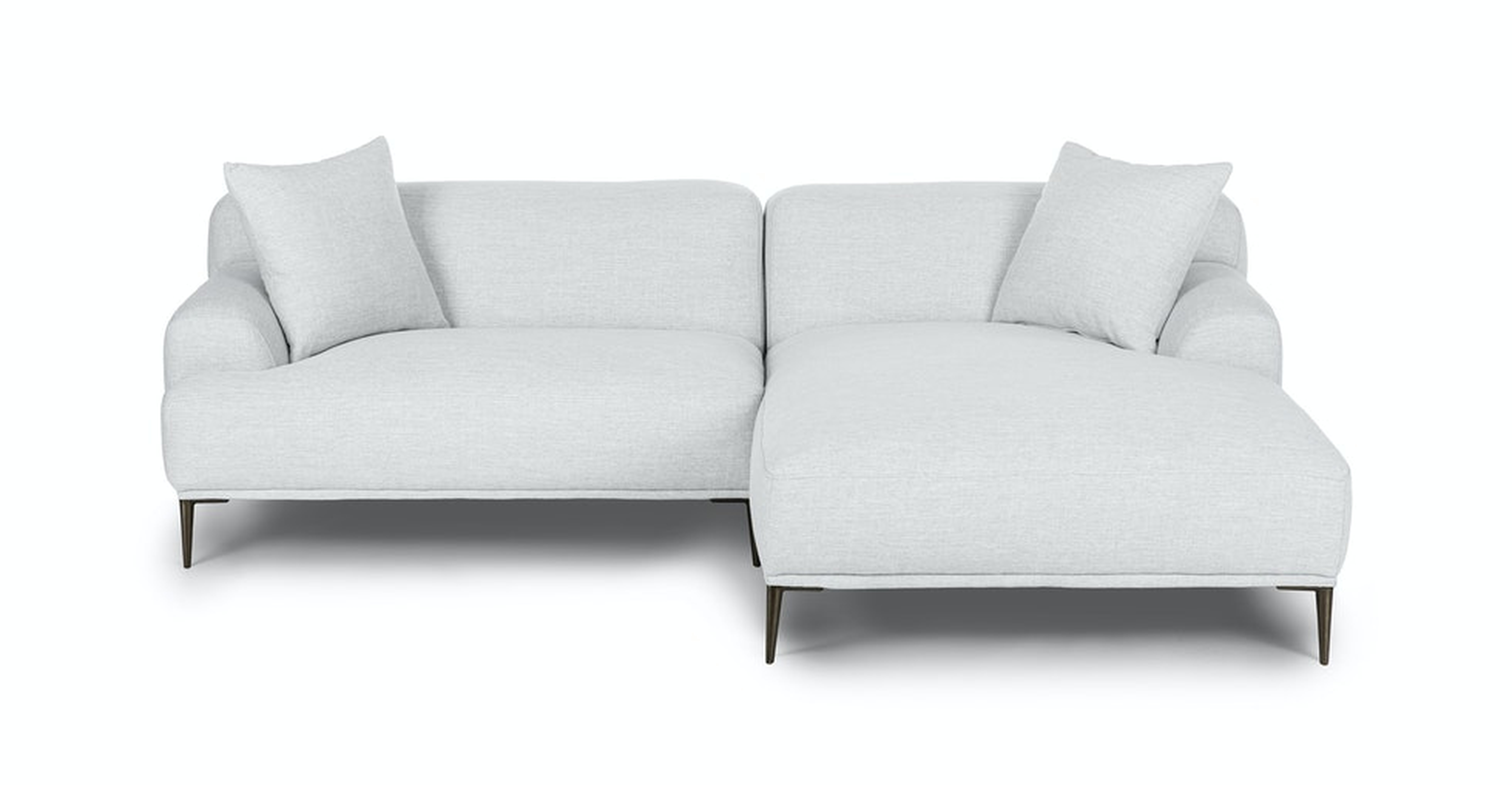 Abisko Mist Gray Right Sectional - Article