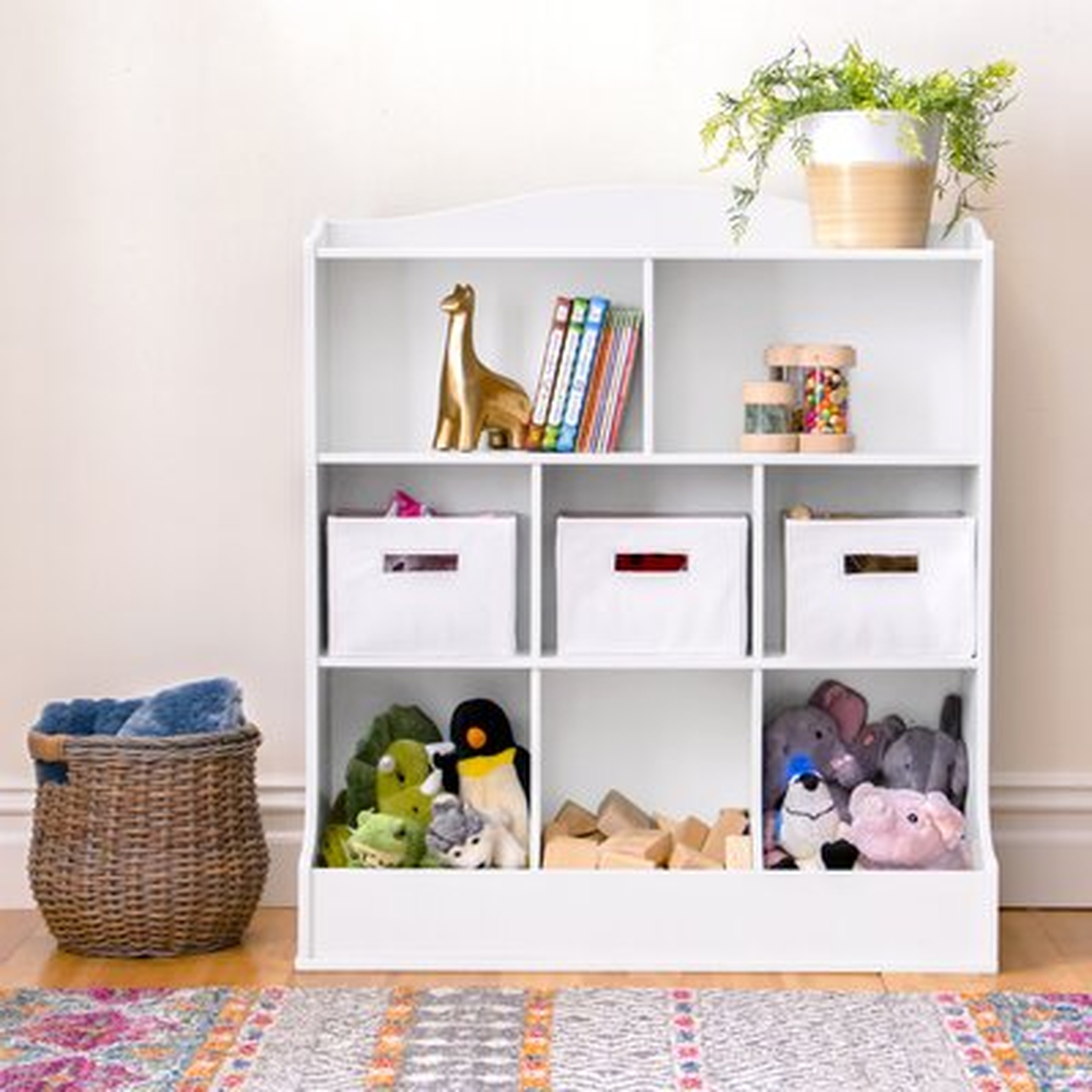 Guidecraft 8 Compartment Toy Storage Organizer with 3 Bins - Wayfair