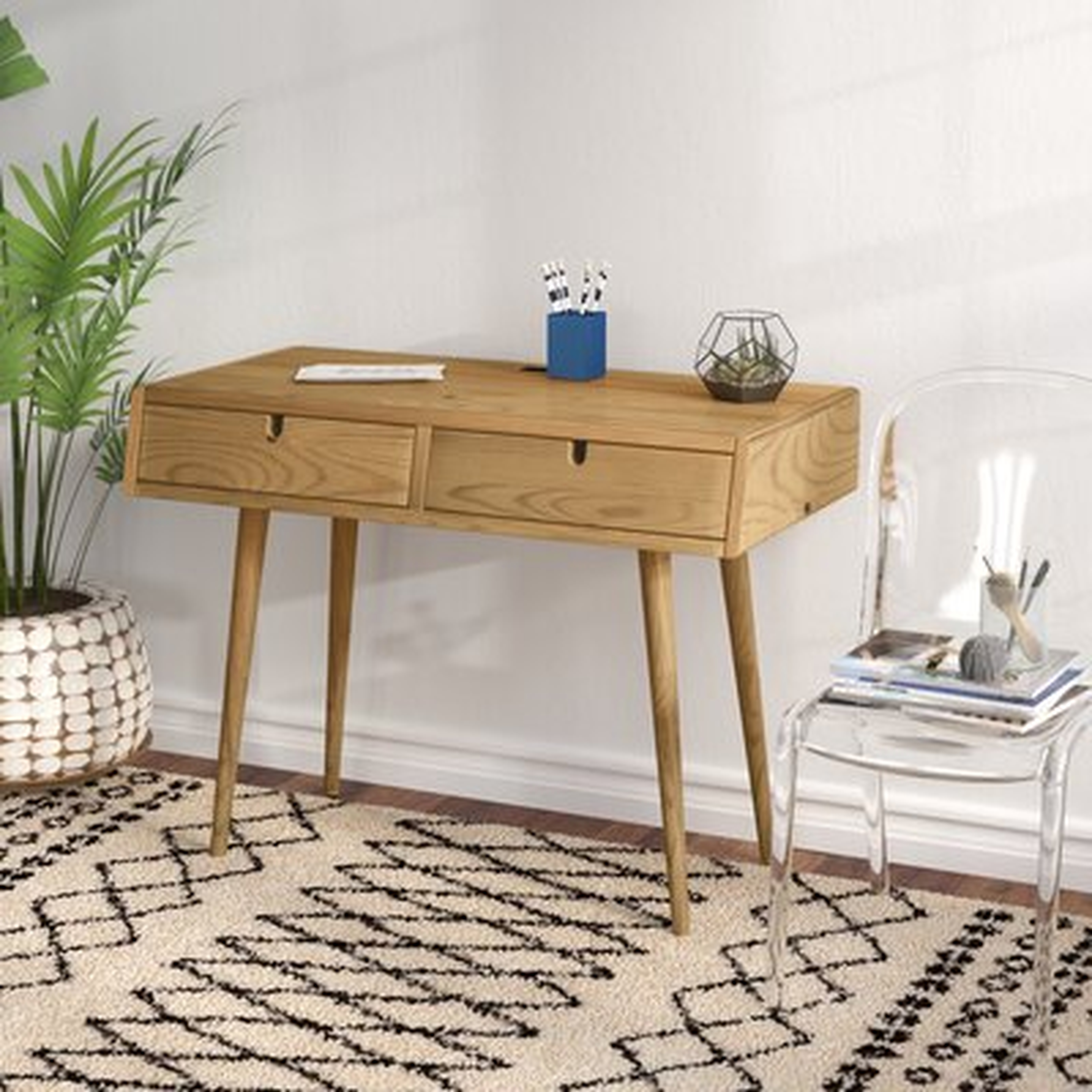 Aldrich Solid Wood Writing Desk - Wayfair